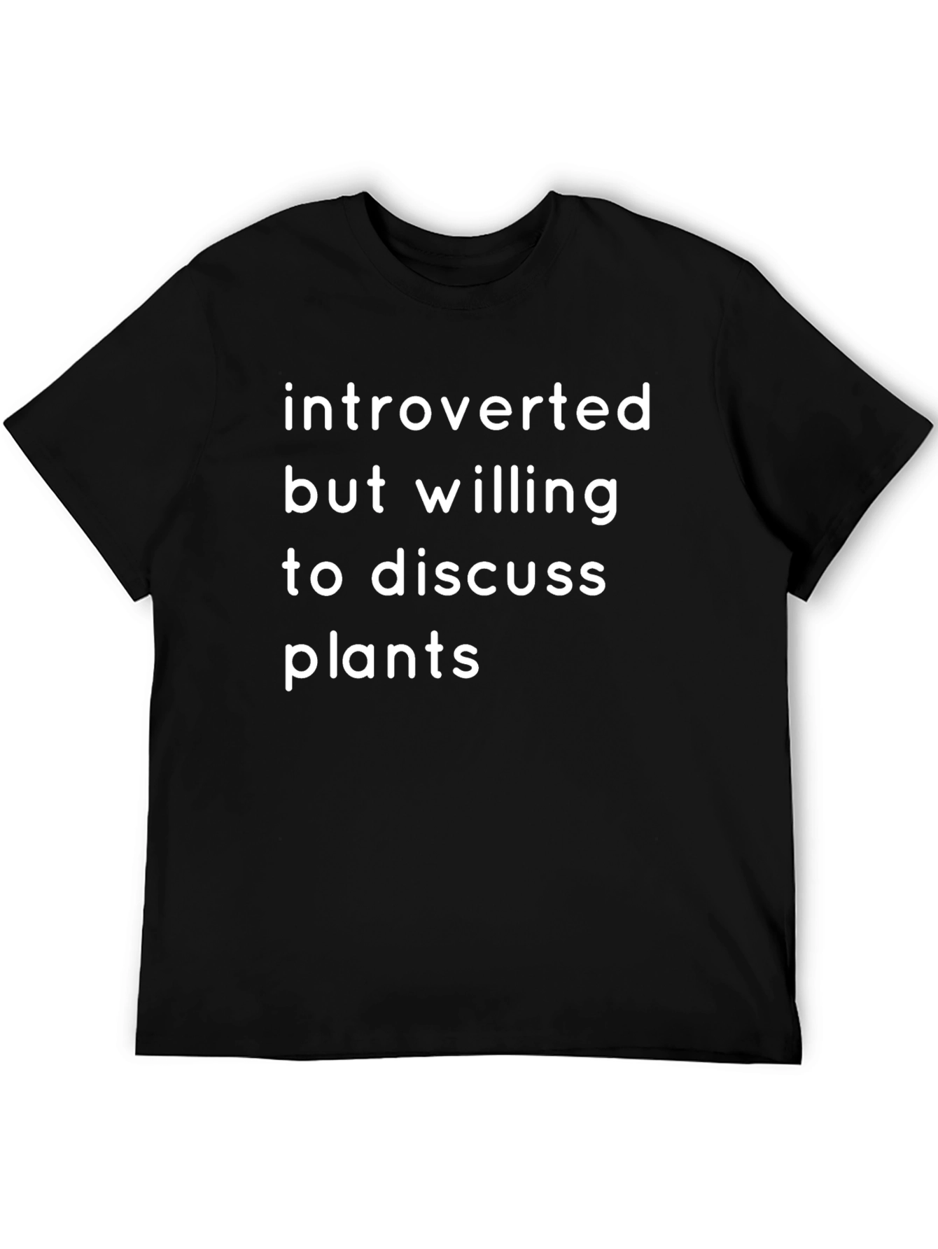 Introverted Plant Lover T-Shirt - Black