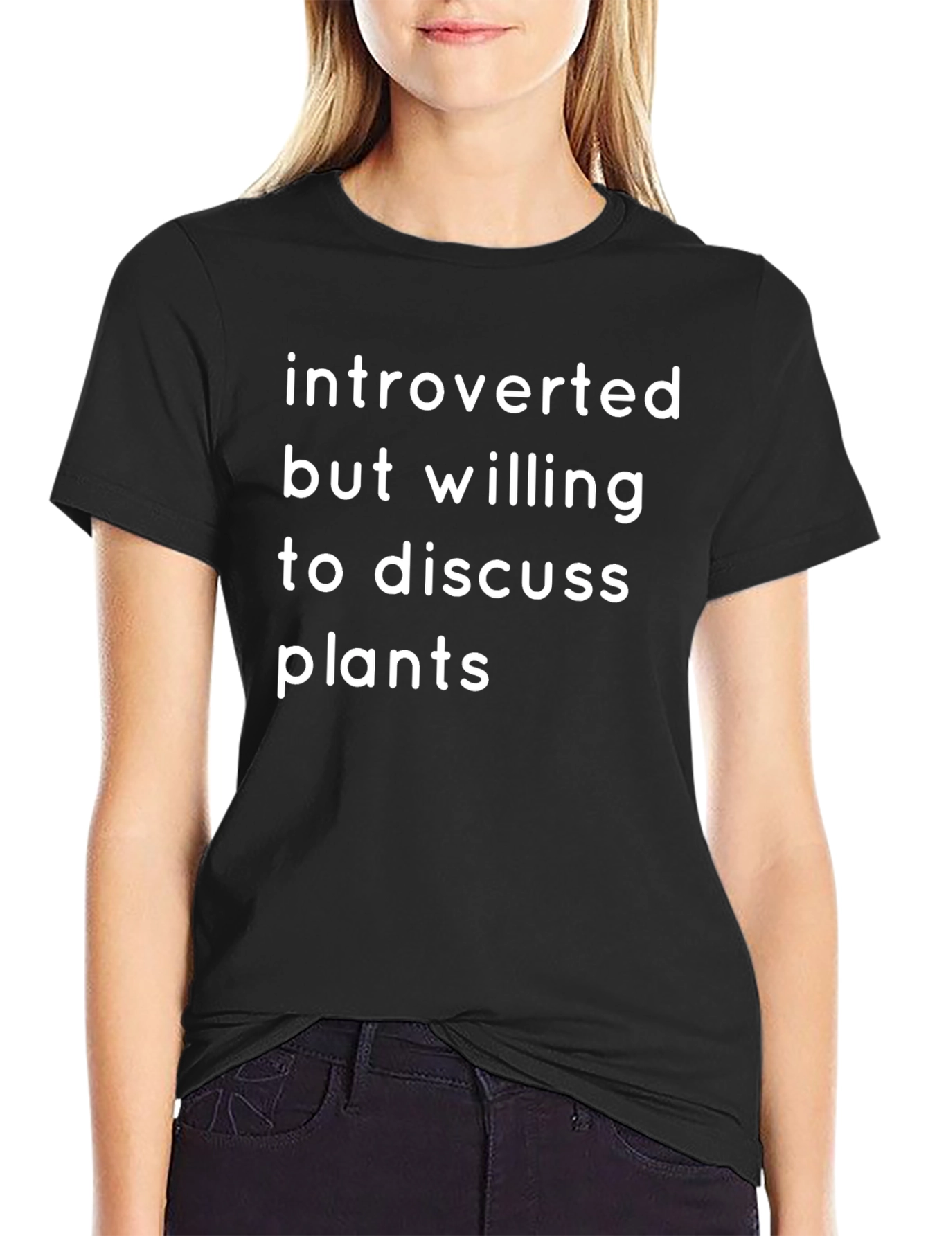 Introverted Plant Lover T-Shirt - Black