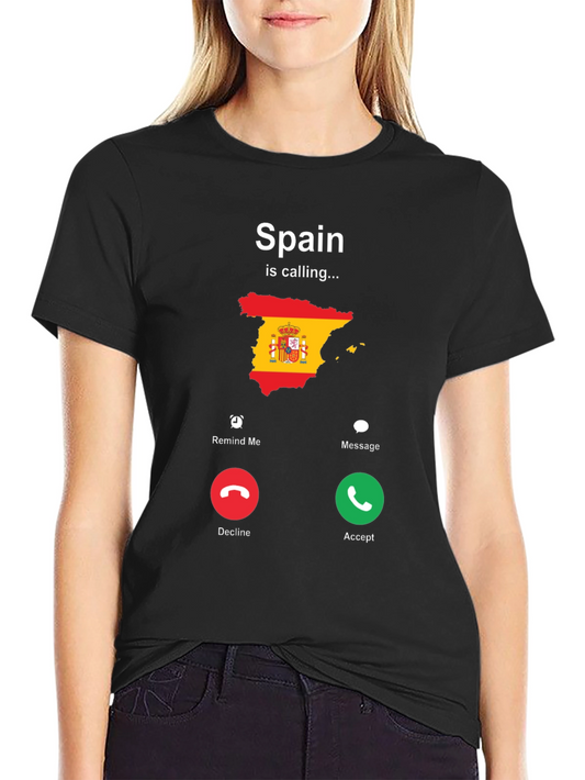 Spain Calling Graphic T-Shirt
