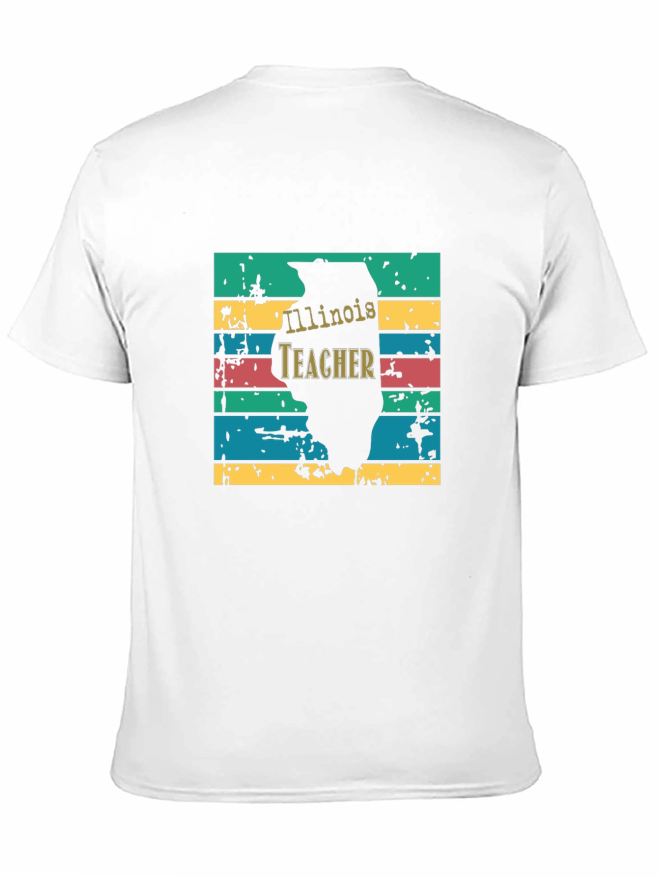 Illinois Teacher Retro T-Shirt
