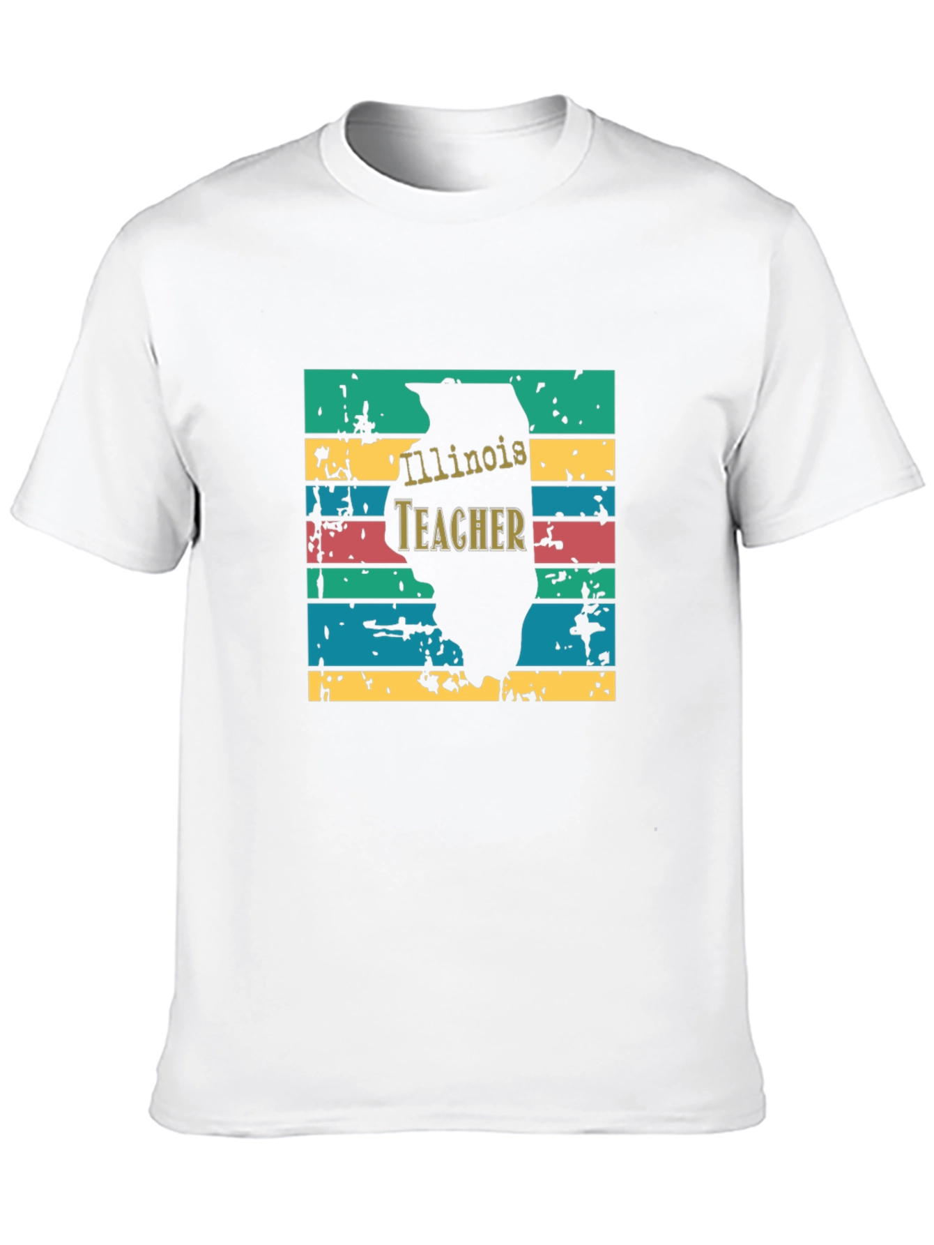 Illinois Teacher Retro T-Shirt