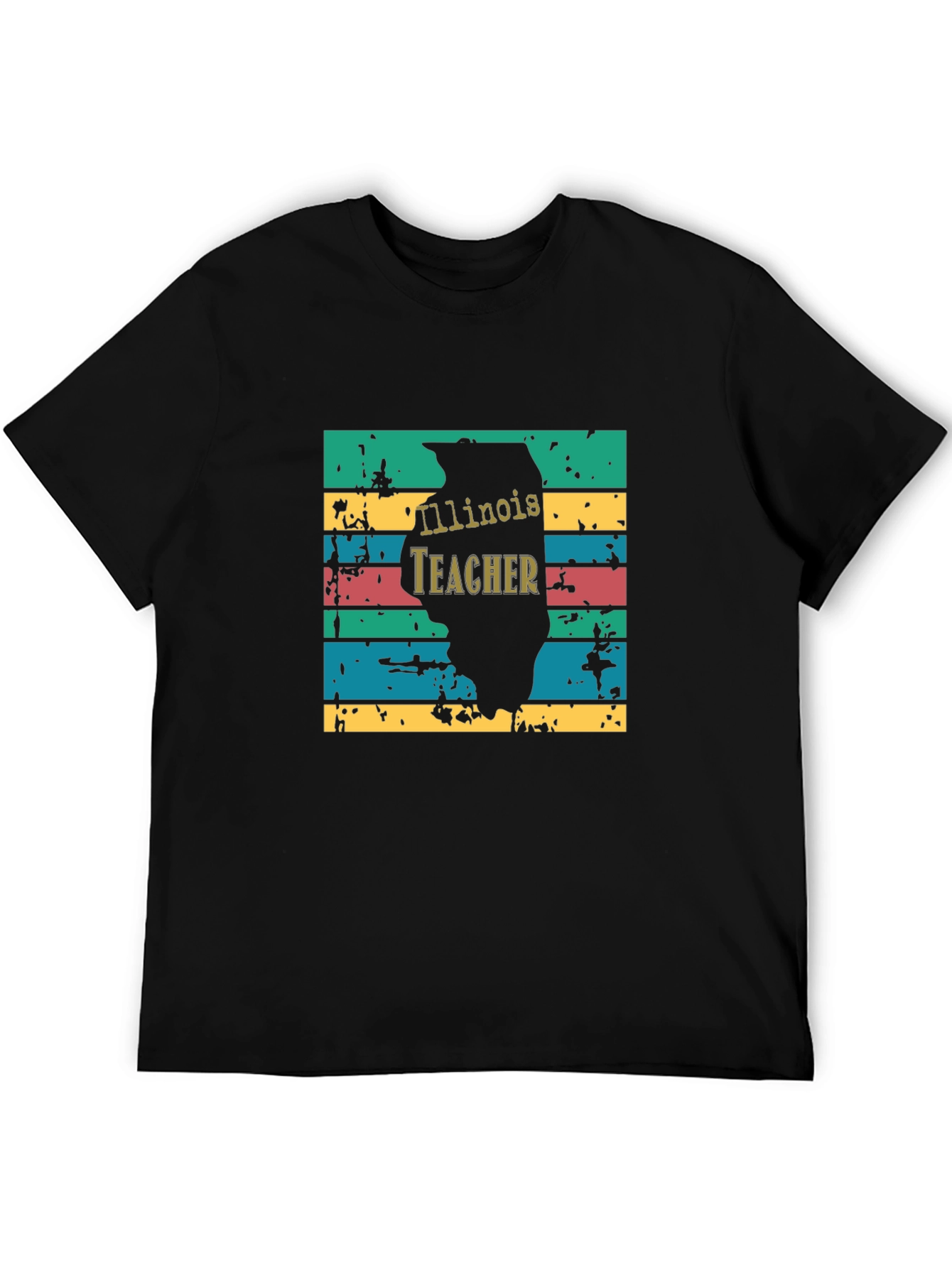Illinois Teacher Retro T-Shirt