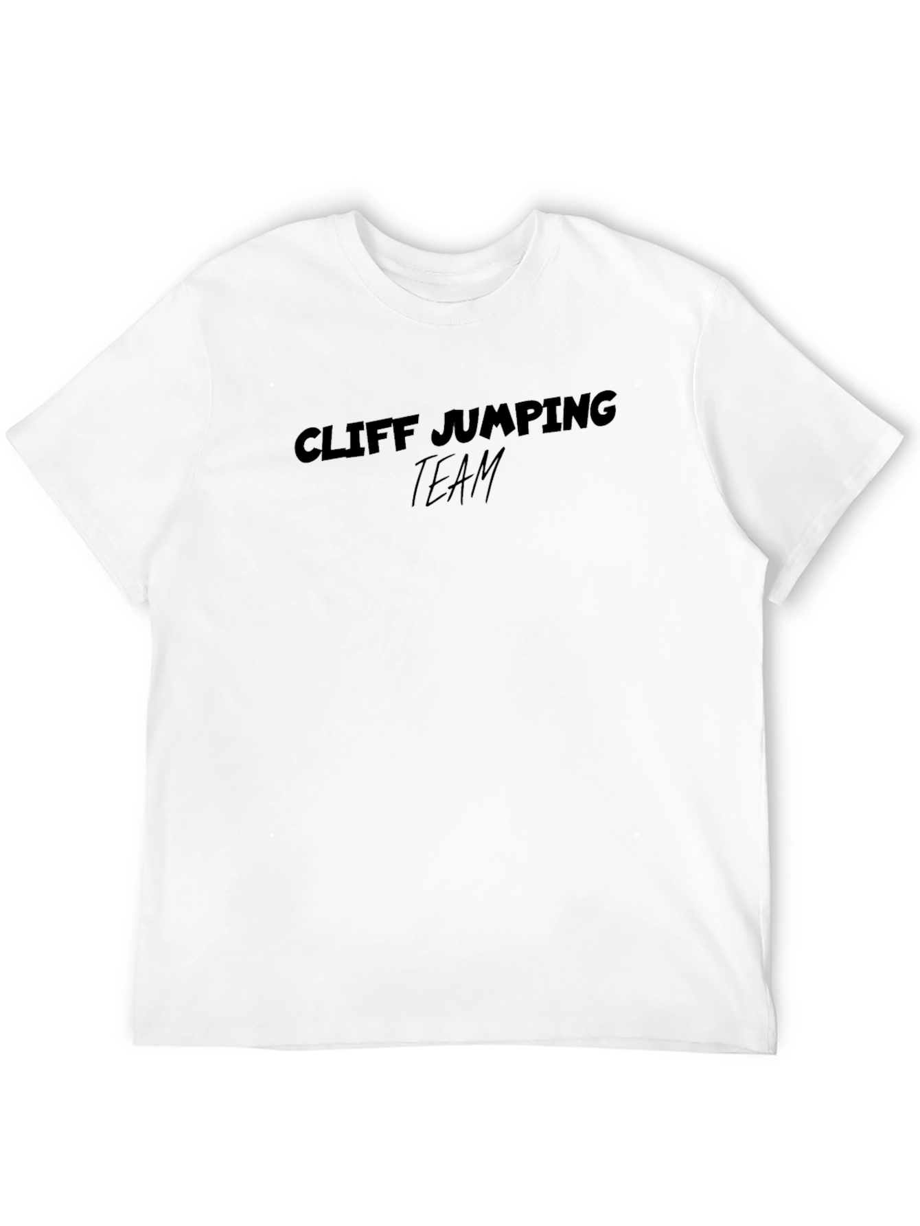Cliff Jumping Team Black T-Shirt