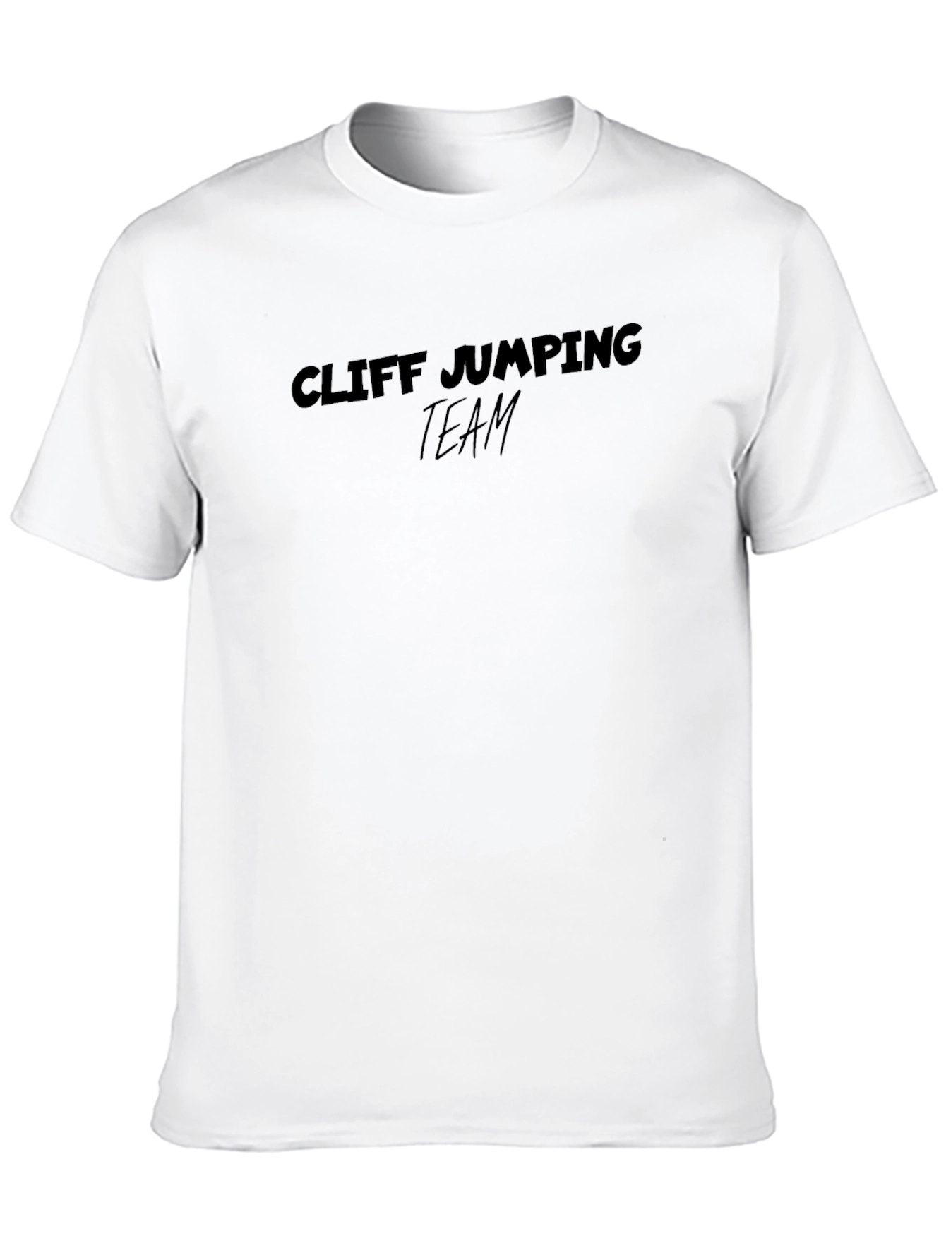 Cliff Jumping Team Black T-Shirt