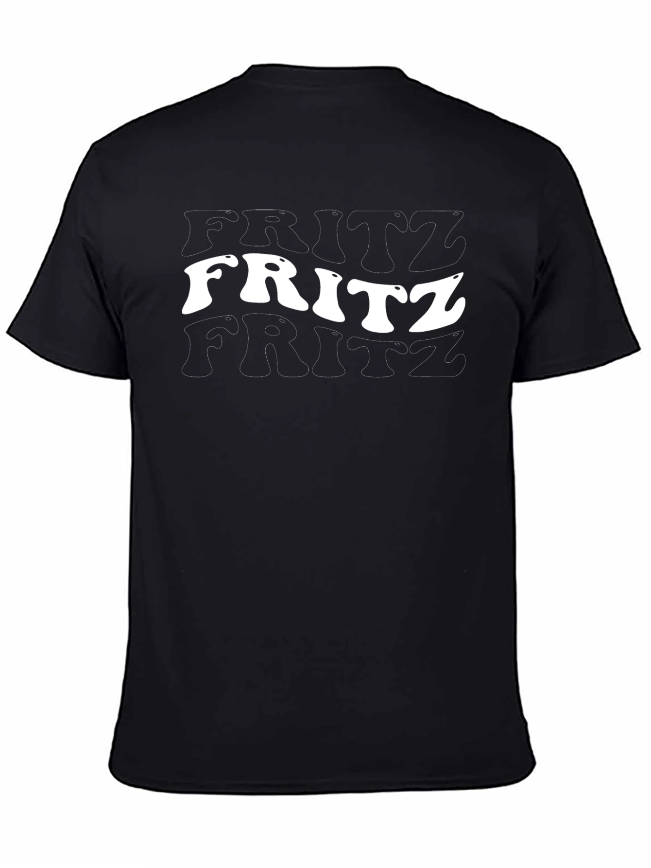 Fritz Text Graphic Black T-Shirt