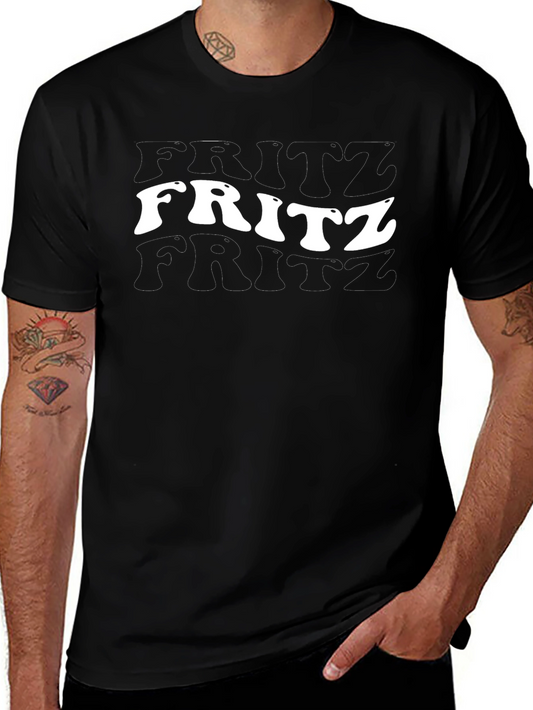 Fritz Text Graphic Black T-Shirt
