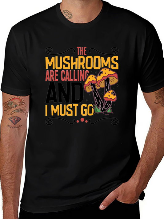 Mushroom Calling Graphic Tee
