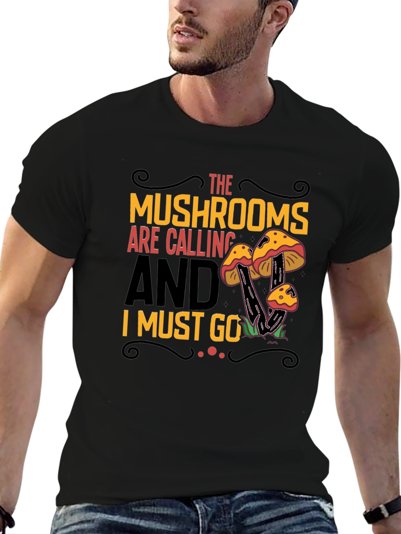 Mushroom Calling Graphic Tee