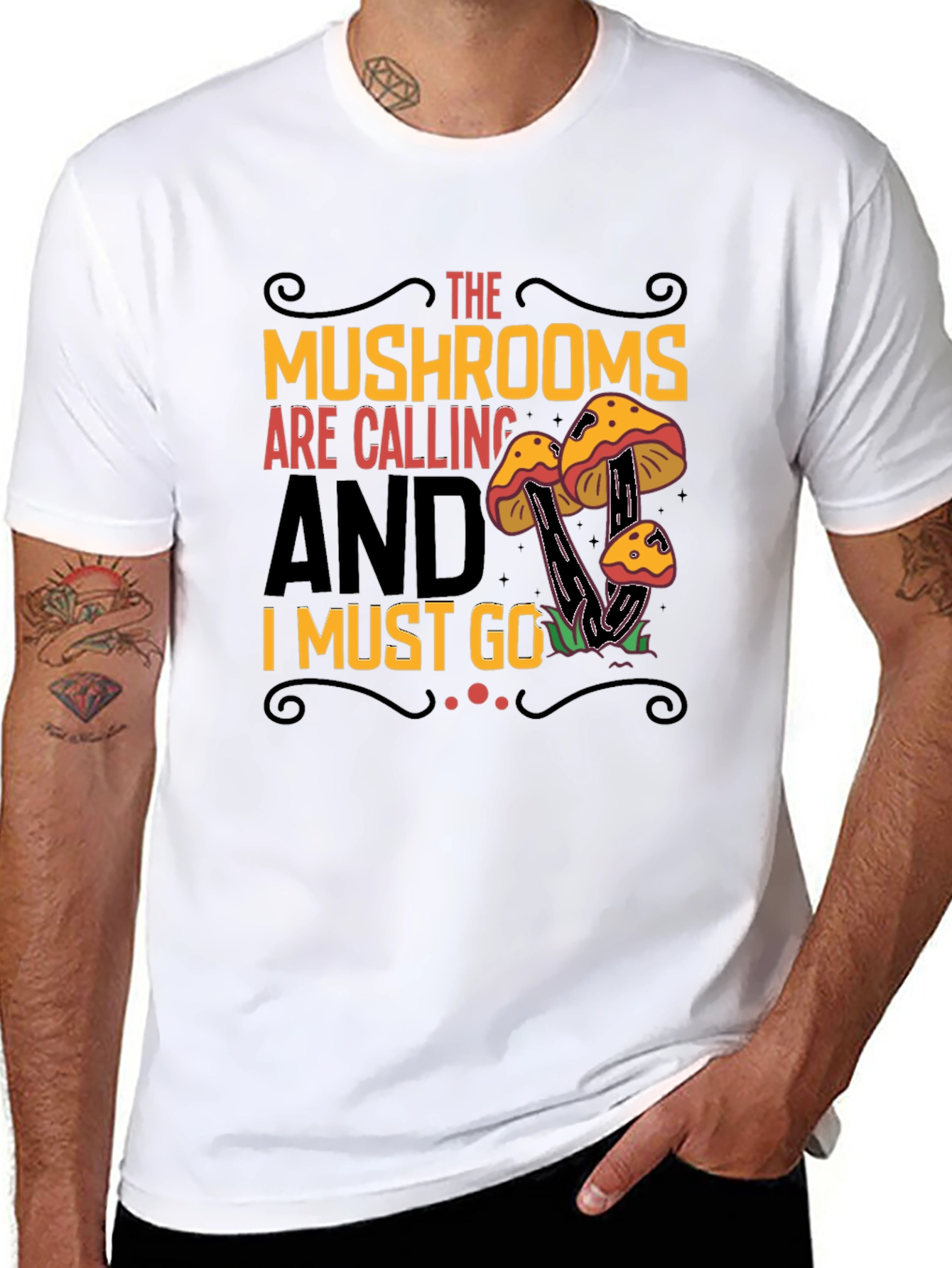 Mushroom Calling Graphic Tee