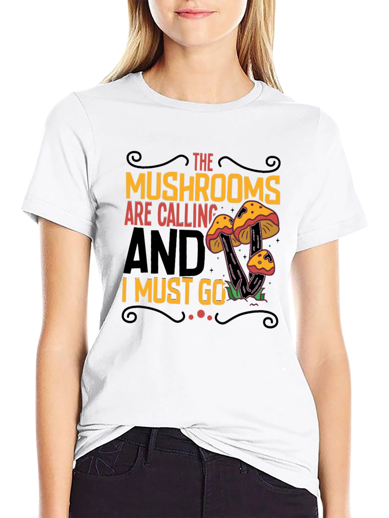 Mushroom Calling Graphic Tee
