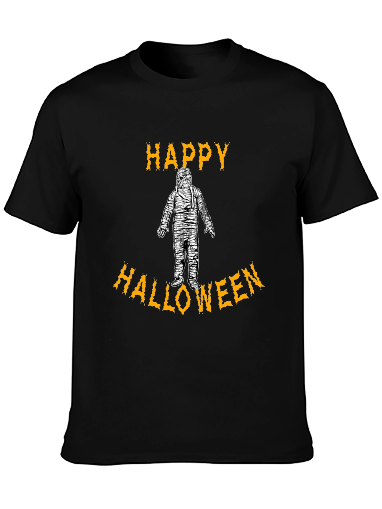 Happy Halloween Mummy Graphic T-Shirt