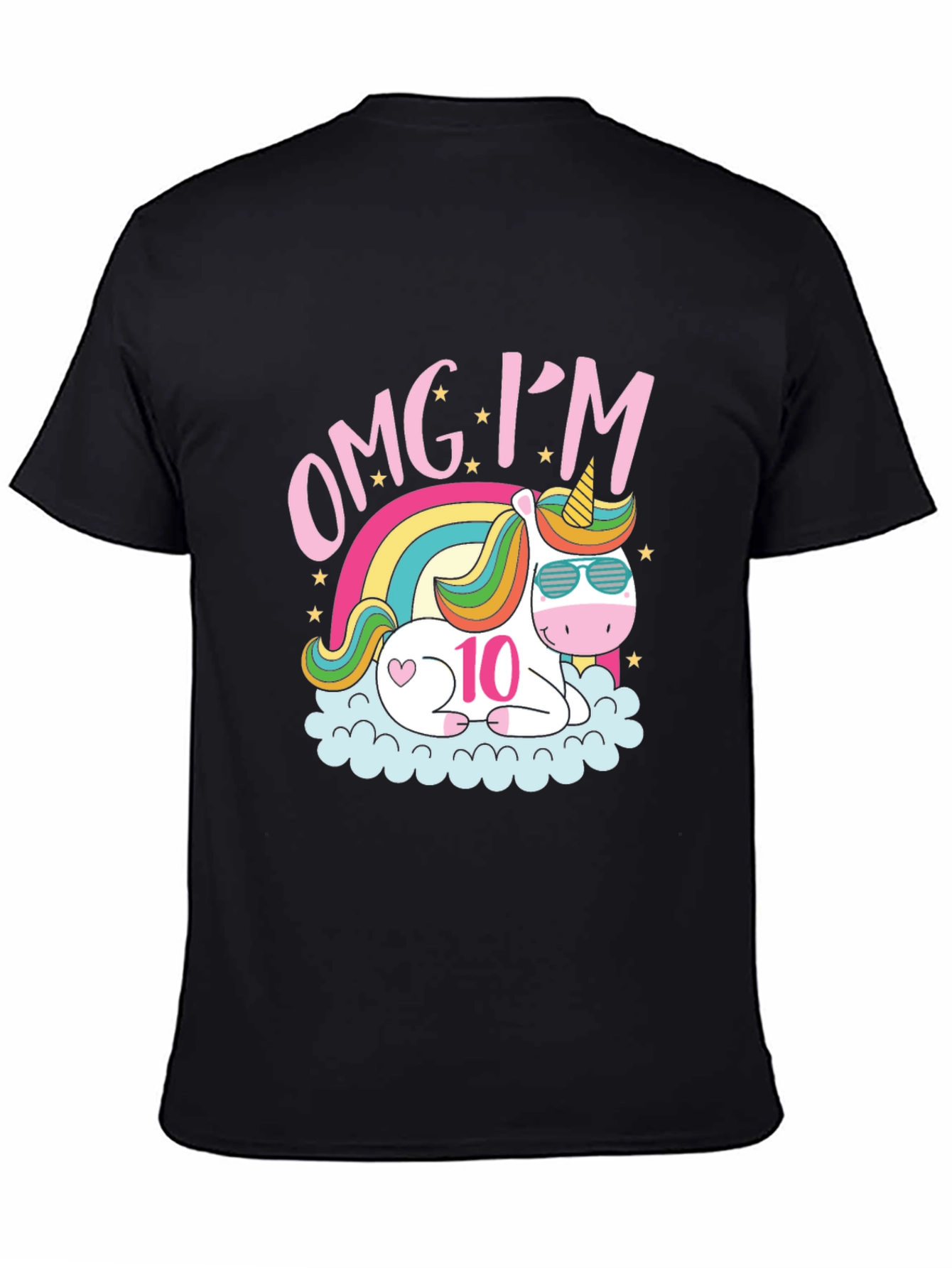 OMG Im 10 Unicorn Birthday T-Shirt