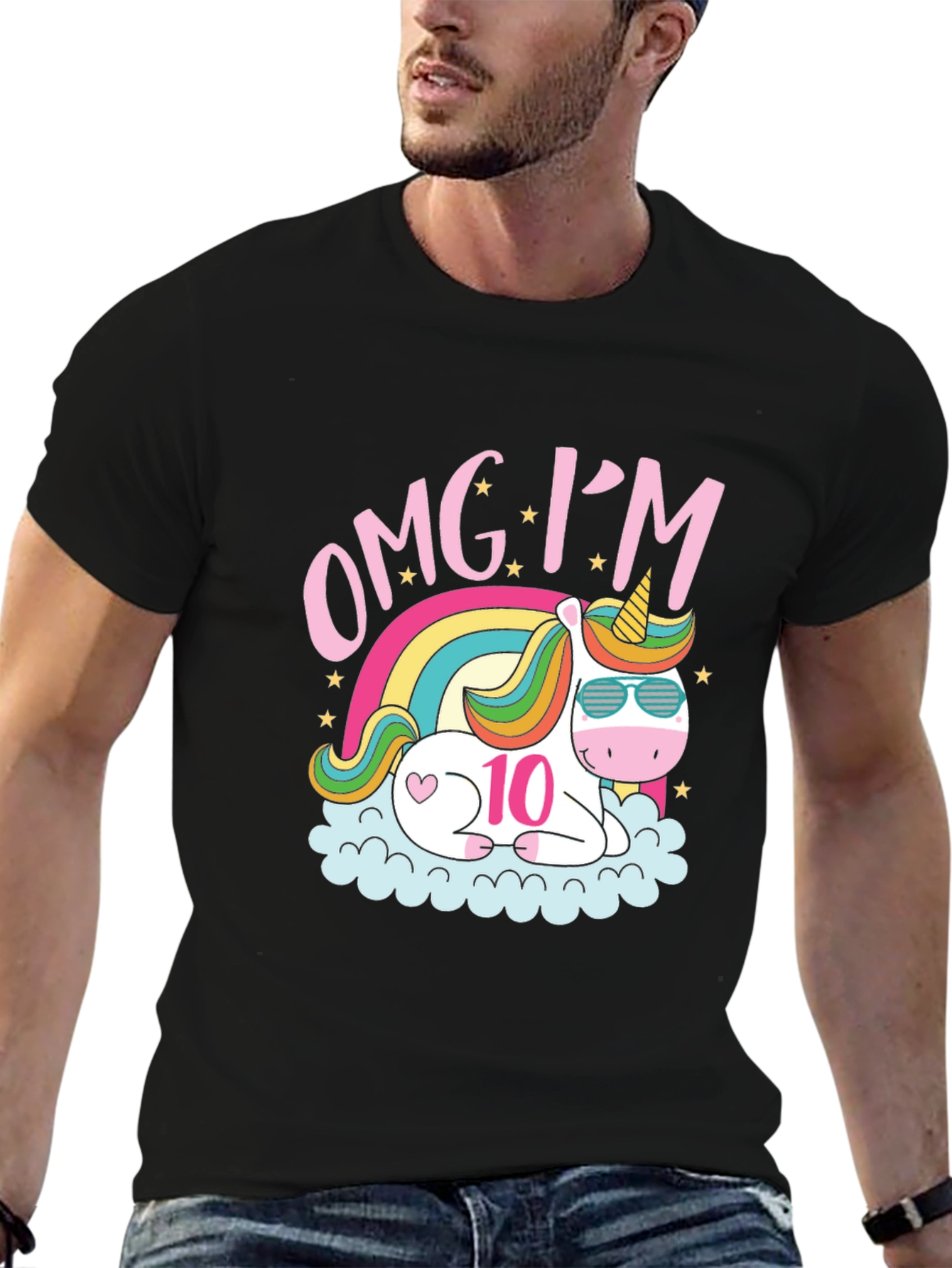 OMG Im 10 Unicorn Birthday T-Shirt