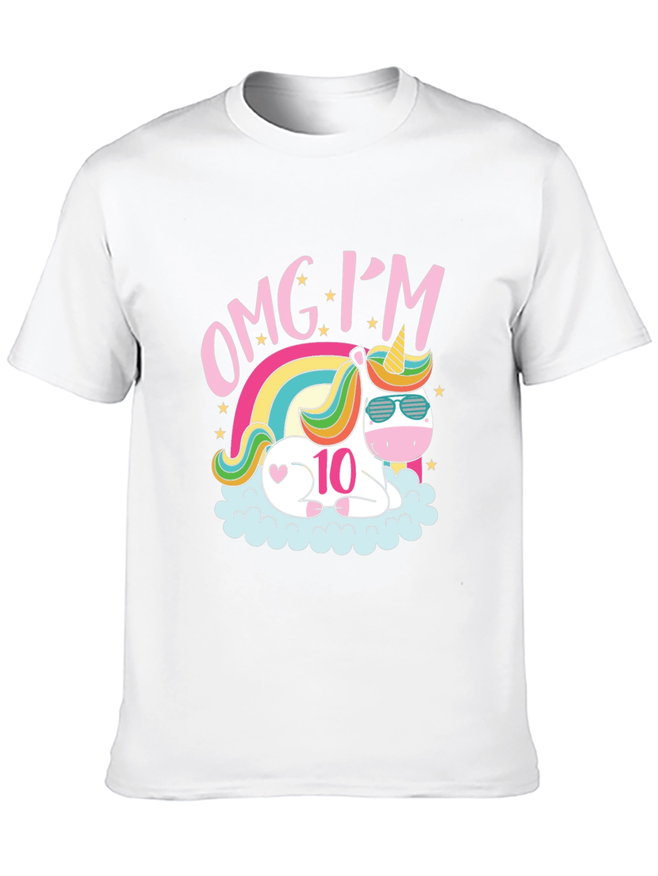 OMG Im 10 Unicorn Birthday T-Shirt