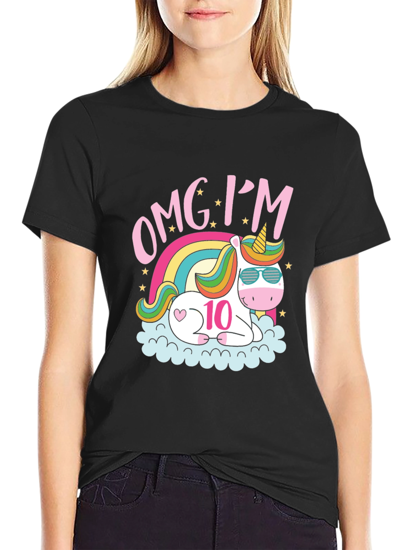 OMG Im 10 Unicorn Birthday T-Shirt