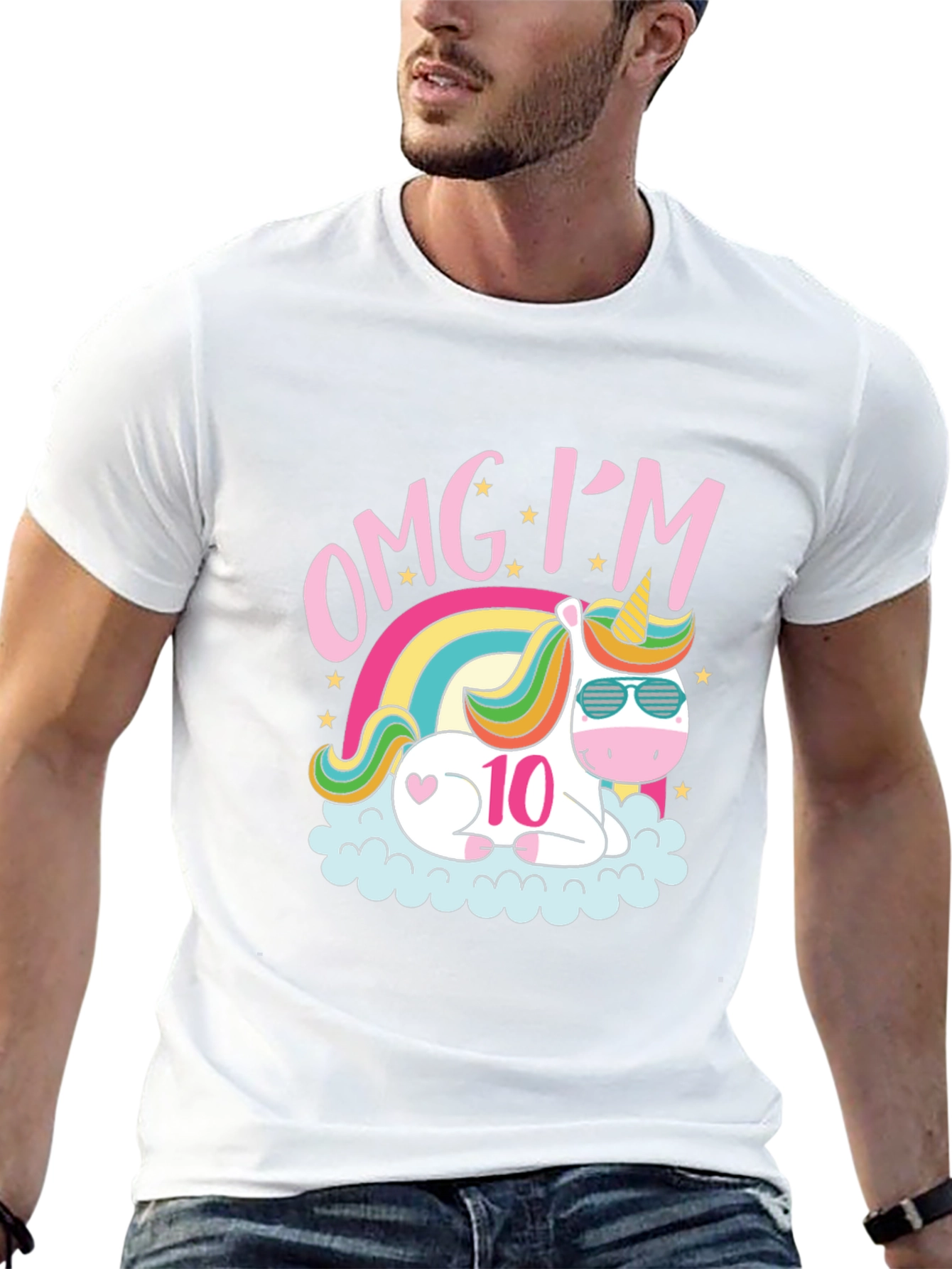 OMG Im 10 Unicorn Birthday T-Shirt