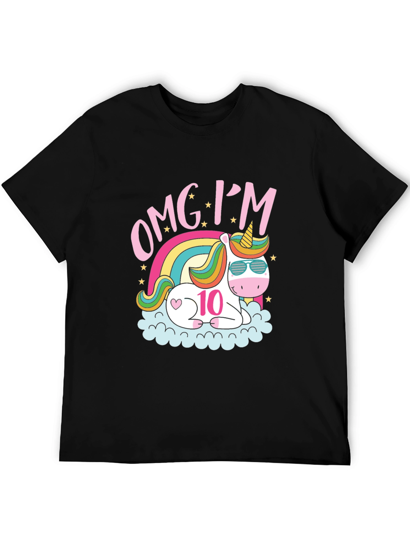OMG Im 10 Unicorn Birthday T-Shirt
