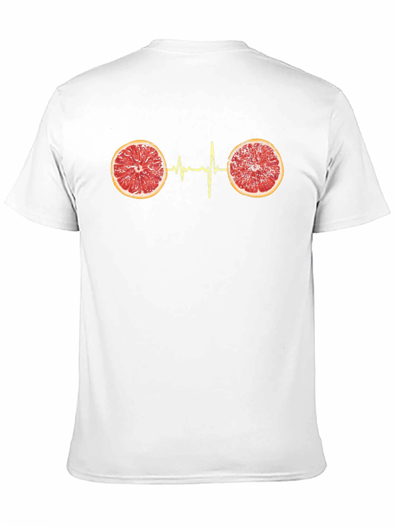 Citrus Heartbeat Graphic Tee - Unique Novelty T-Shirt