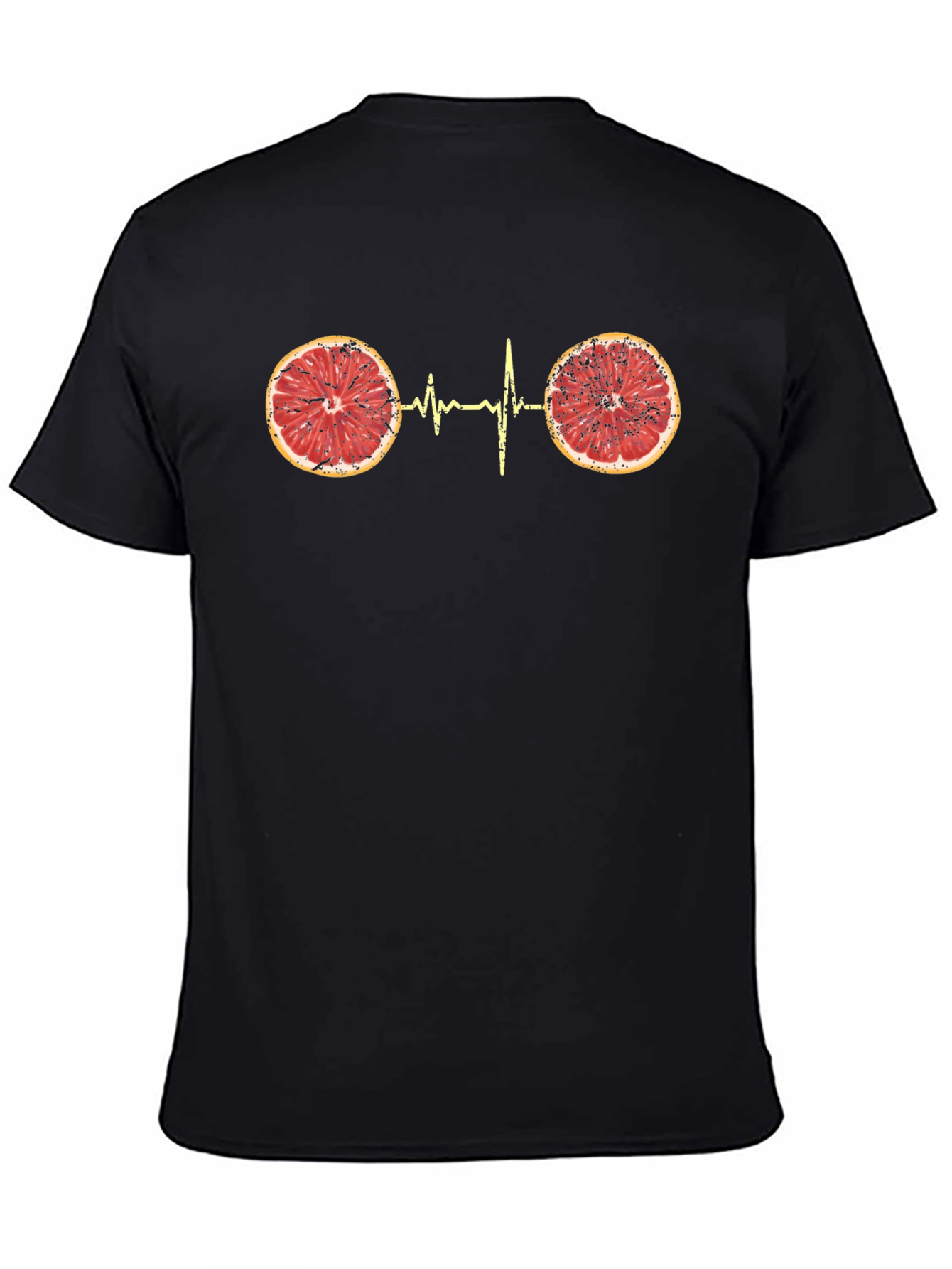 Citrus Heartbeat Graphic Tee - Unique Novelty T-Shirt