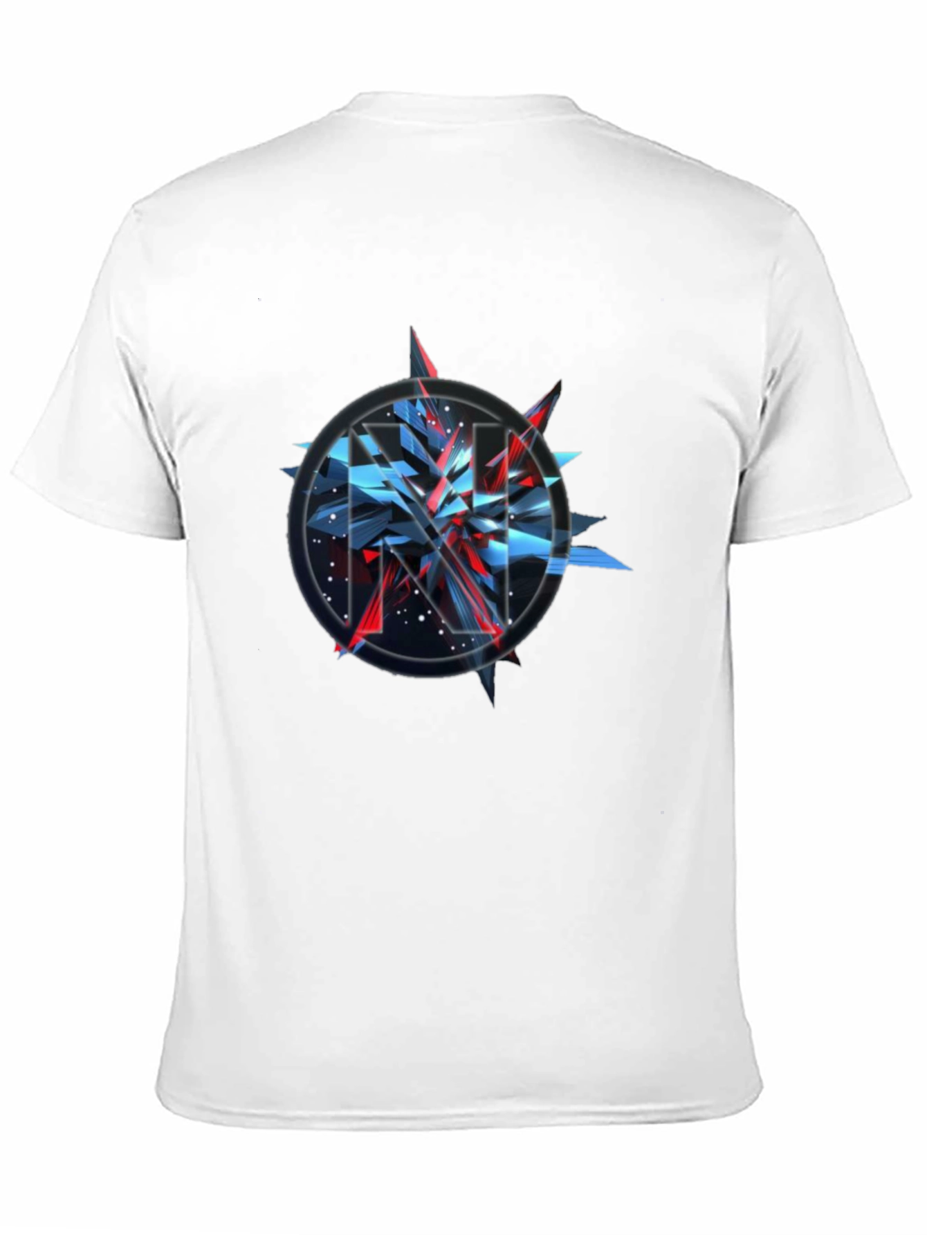 Abstract Graphic Print Crew Neck T-Shirt