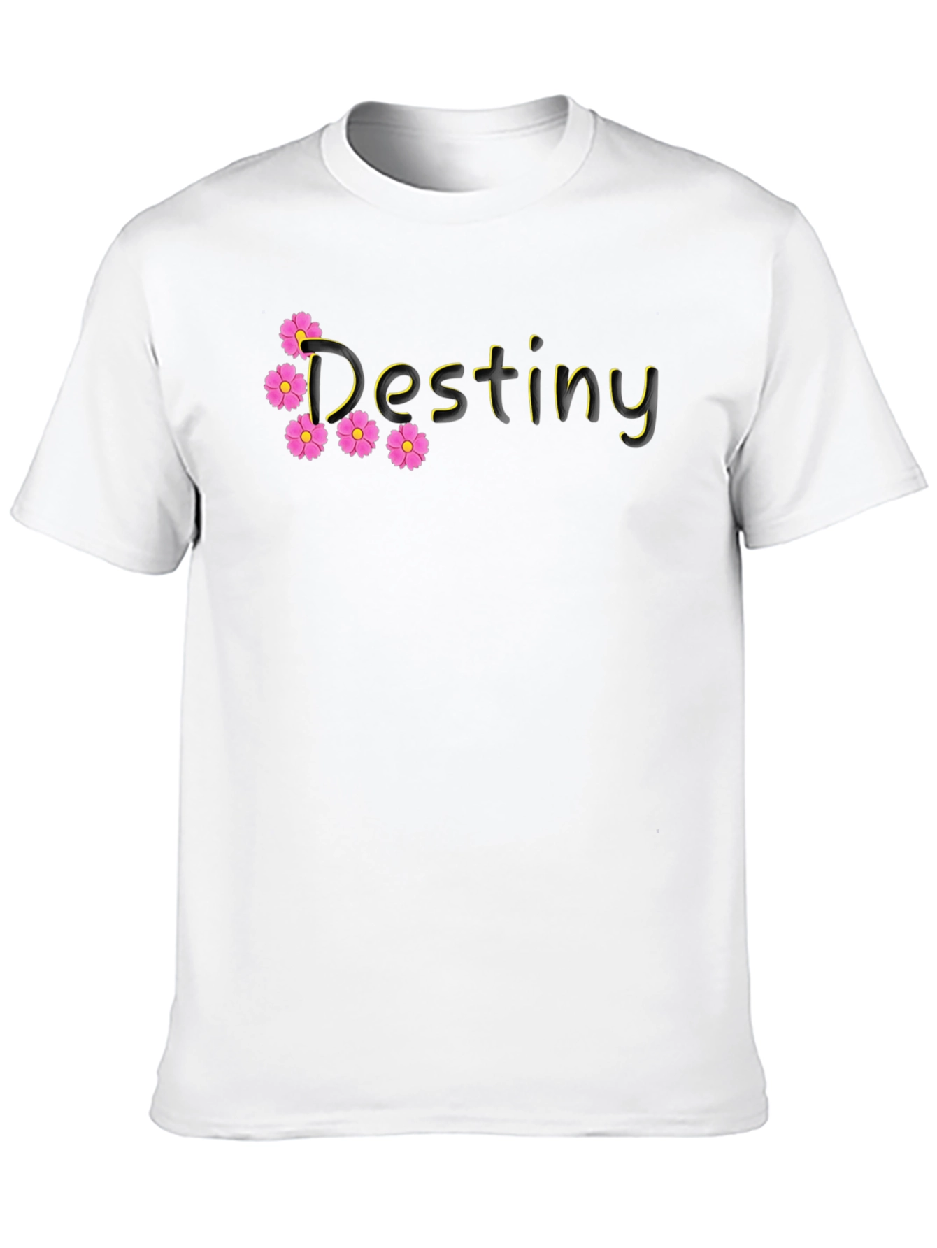 Destiny Floral Graphic Black T-Shirt
