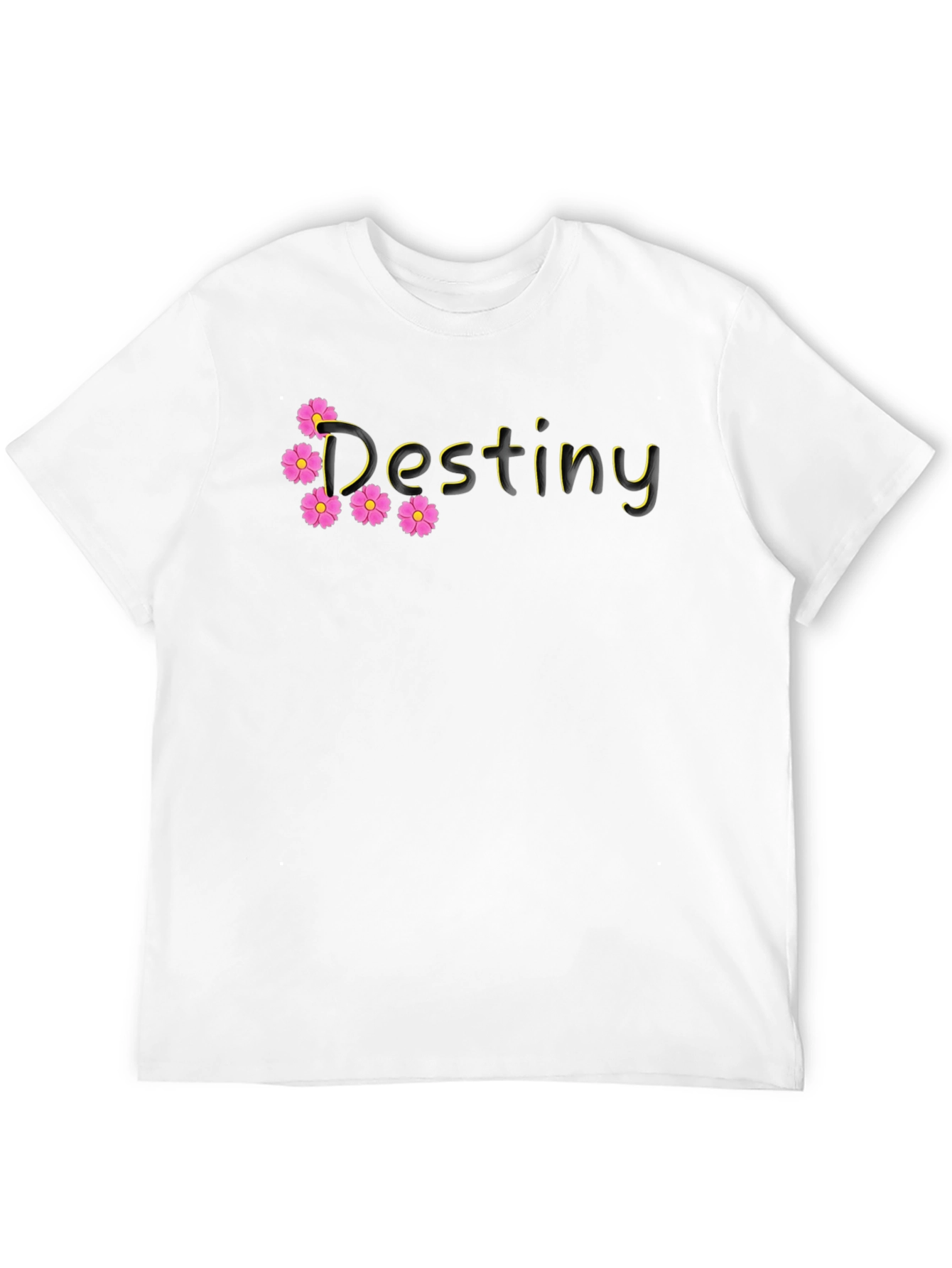 Destiny Floral Graphic Black T-Shirt