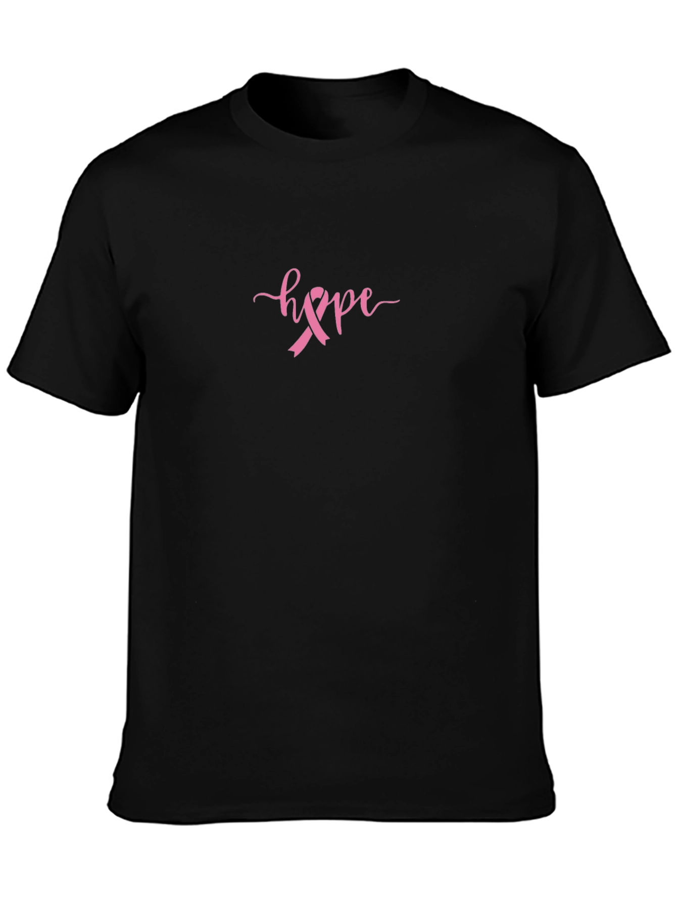 Hope Ribbon Black T-Shirt
