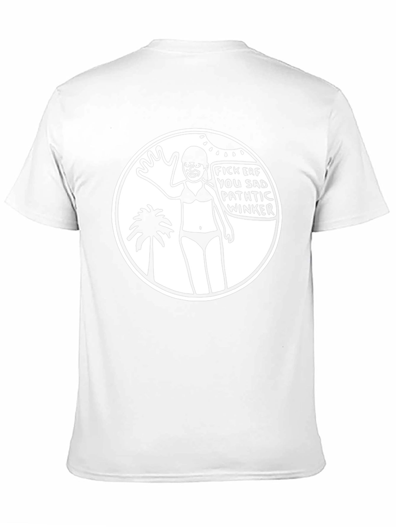 Humorous Graphic Tee - Fick Erf Winker