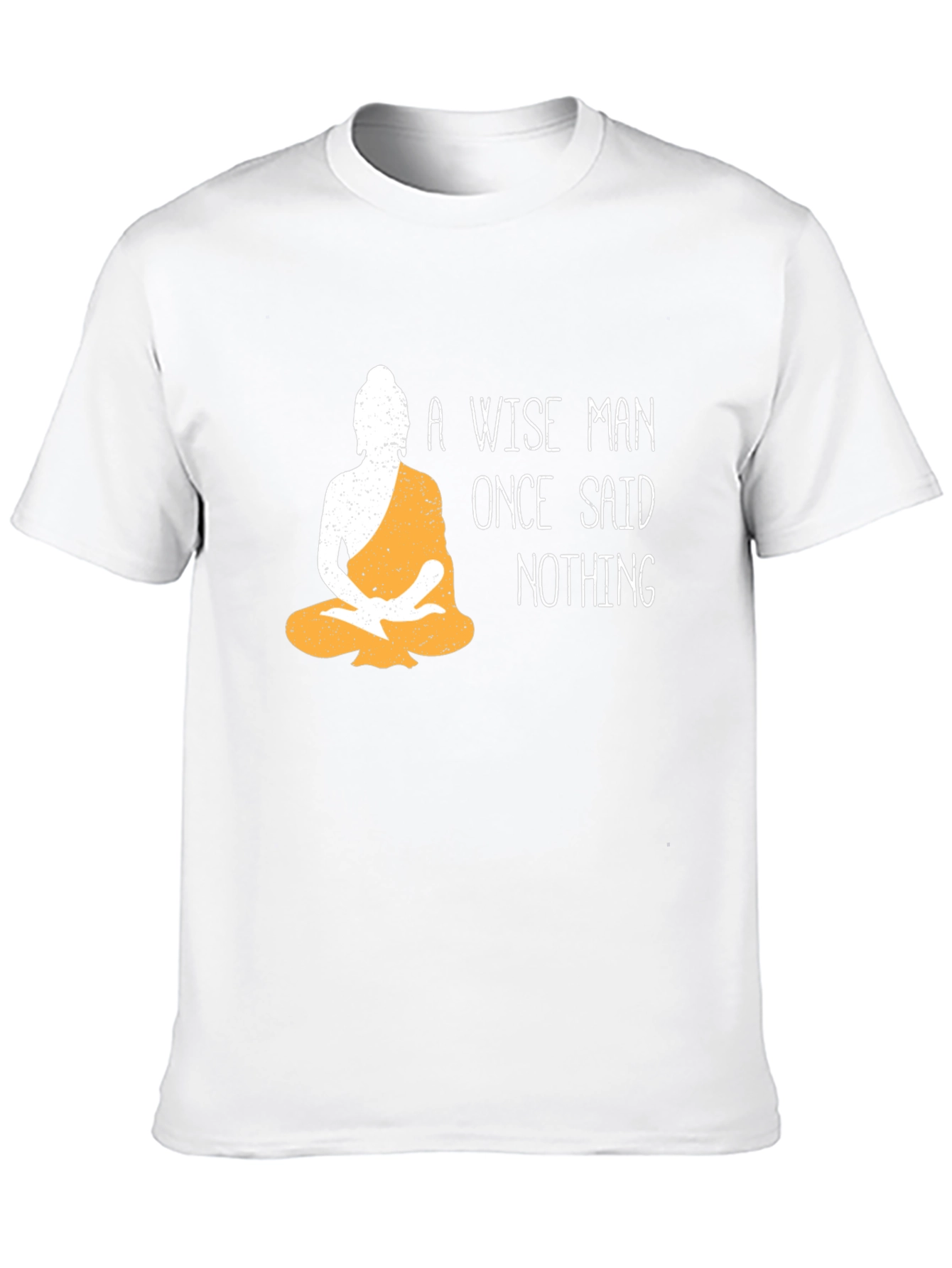 Wise Man Buddha Graphic T-Shirt - Black