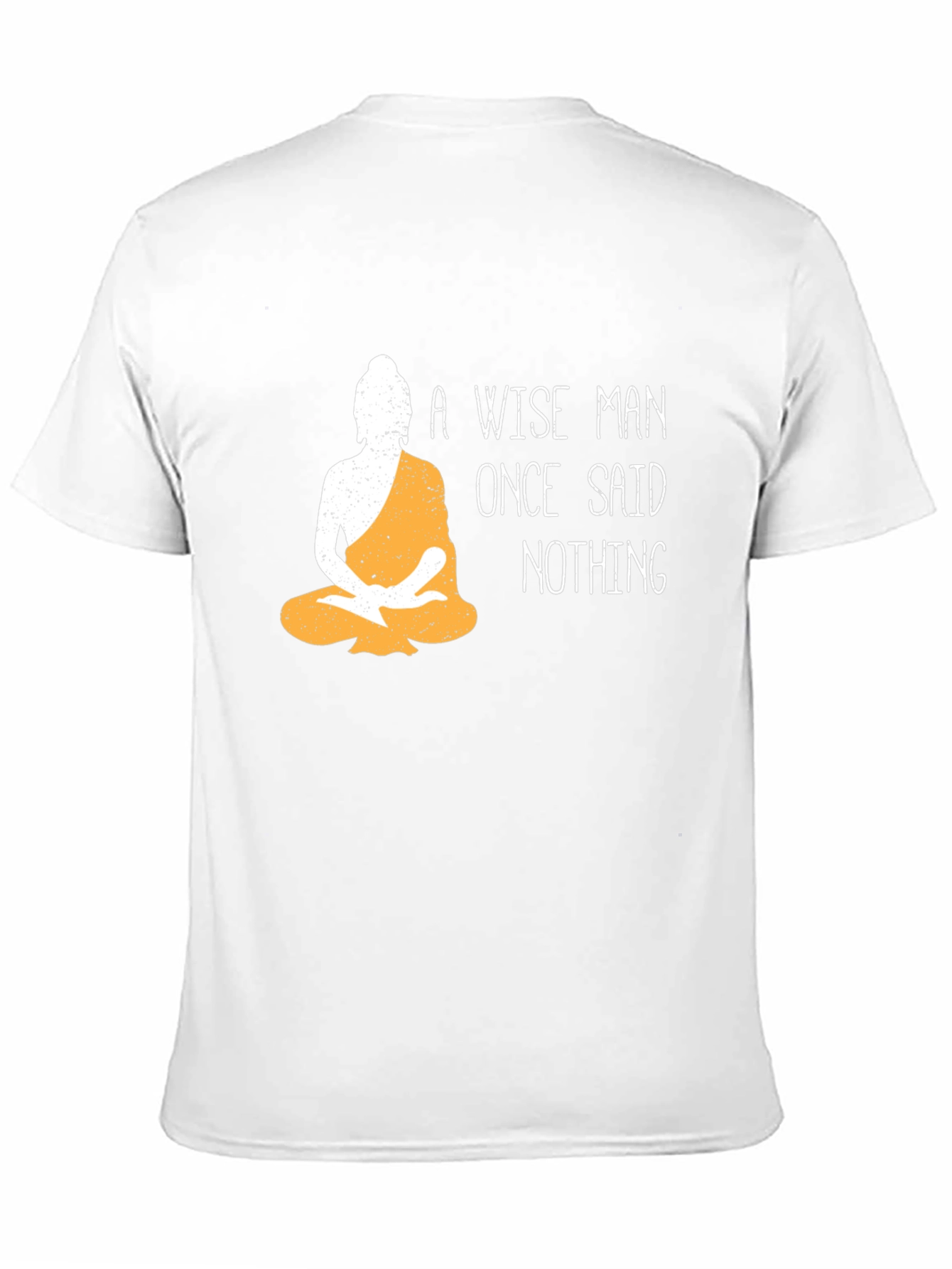 Wise Man Buddha Graphic T-Shirt - Black