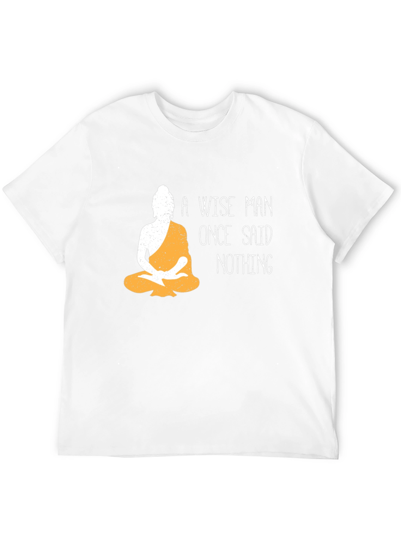 Wise Man Buddha Graphic T-Shirt - Black