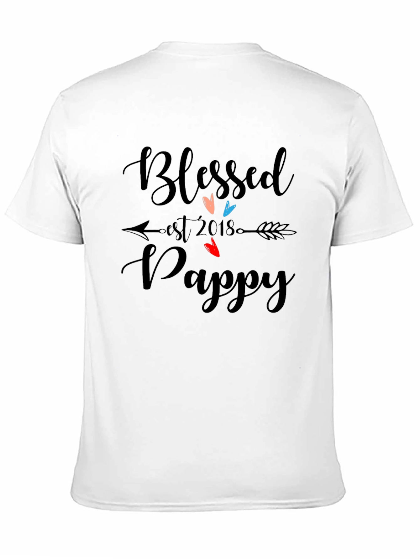 Blessed Pappy Est 2018 Graphic T-Shirt