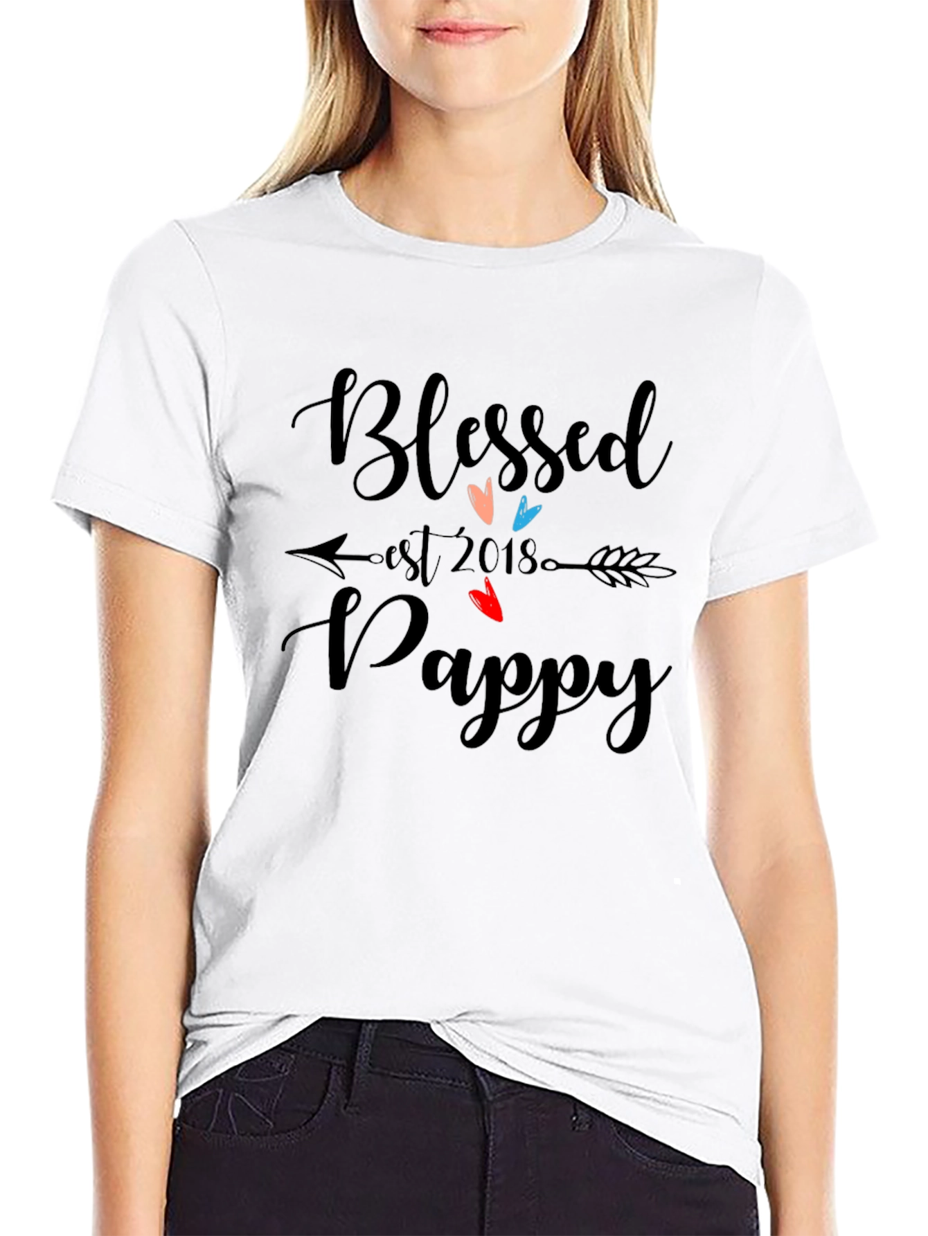 Blessed Pappy Est 2018 Graphic T-Shirt