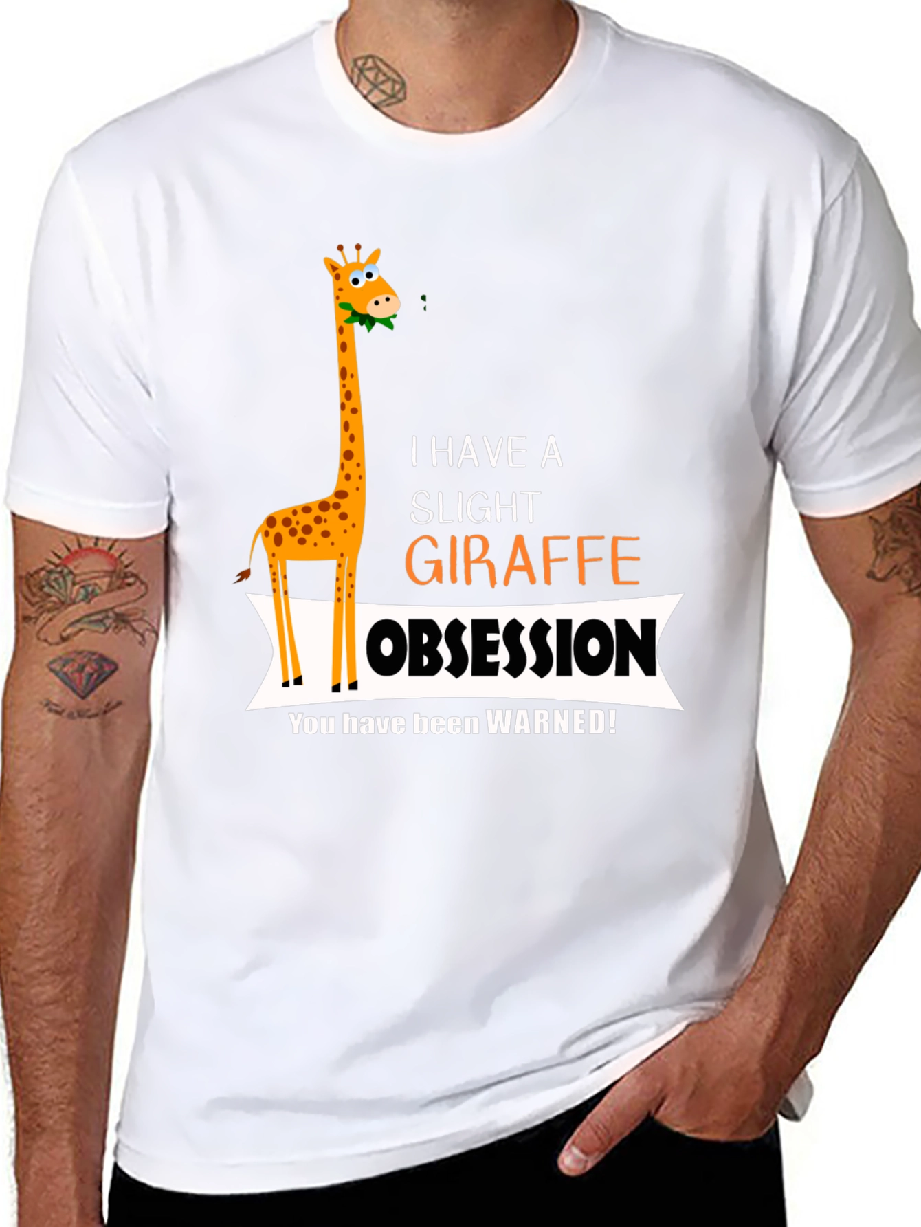 Giraffe Obsession T-Shirt - Funny Animal Lover Tee