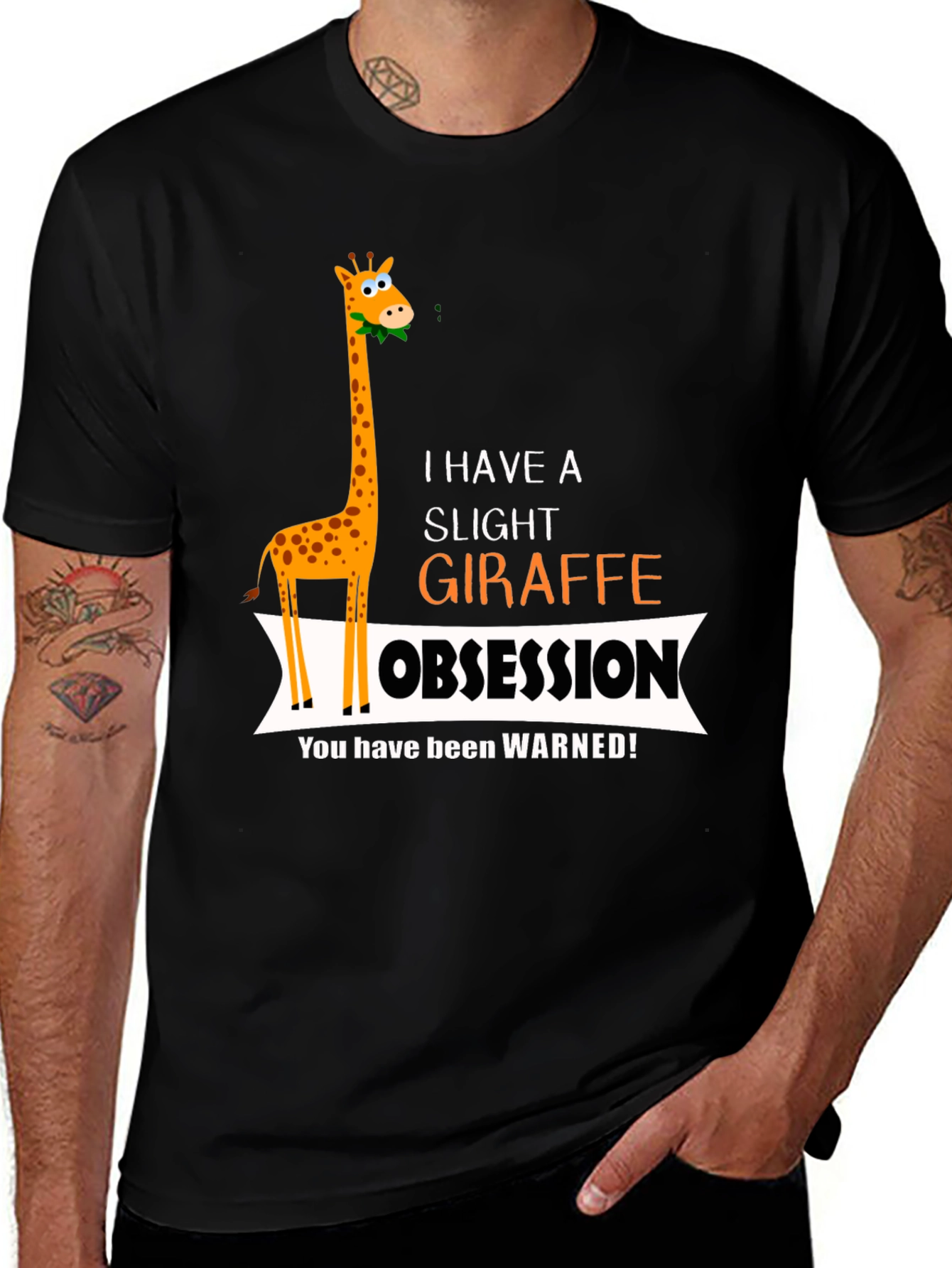 Giraffe Obsession T-Shirt - Funny Animal Lover Tee