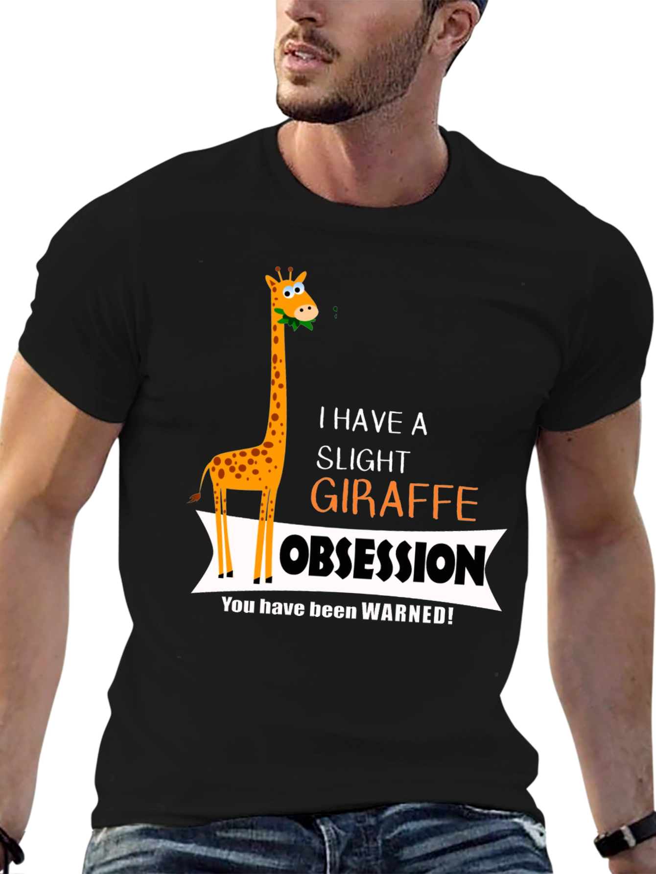 Giraffe Obsession T-Shirt - Funny Animal Lover Tee