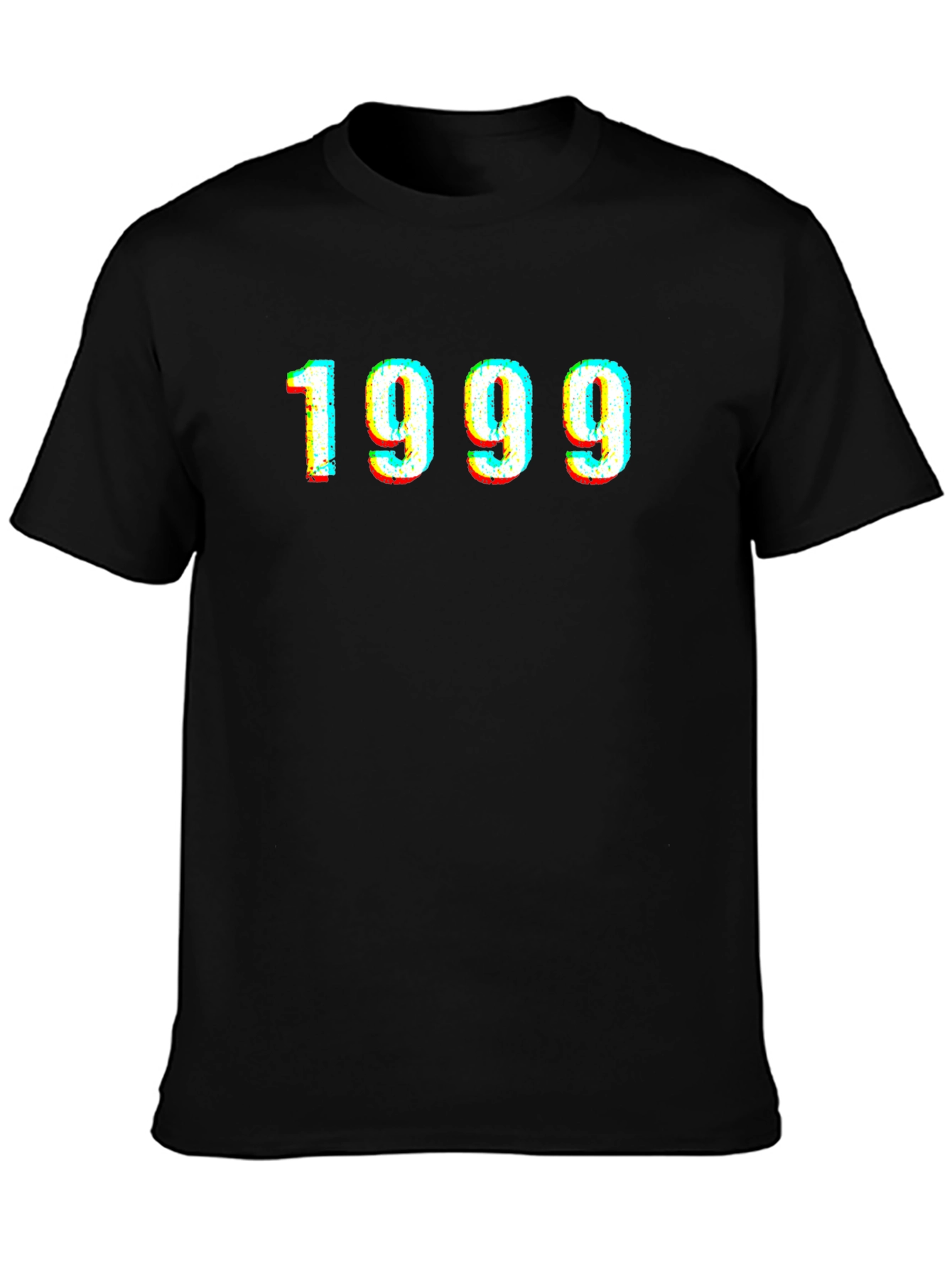 1999 Glitch Graphic Tee - Retro Style