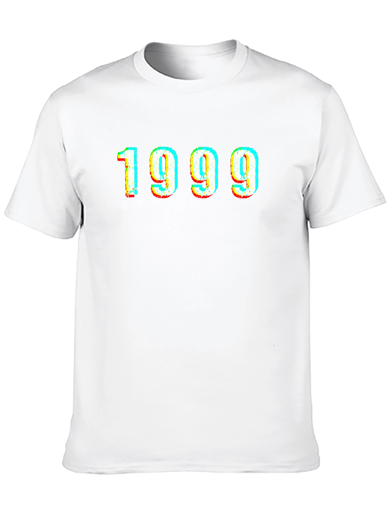 1999 Glitch Graphic Tee - Retro Style