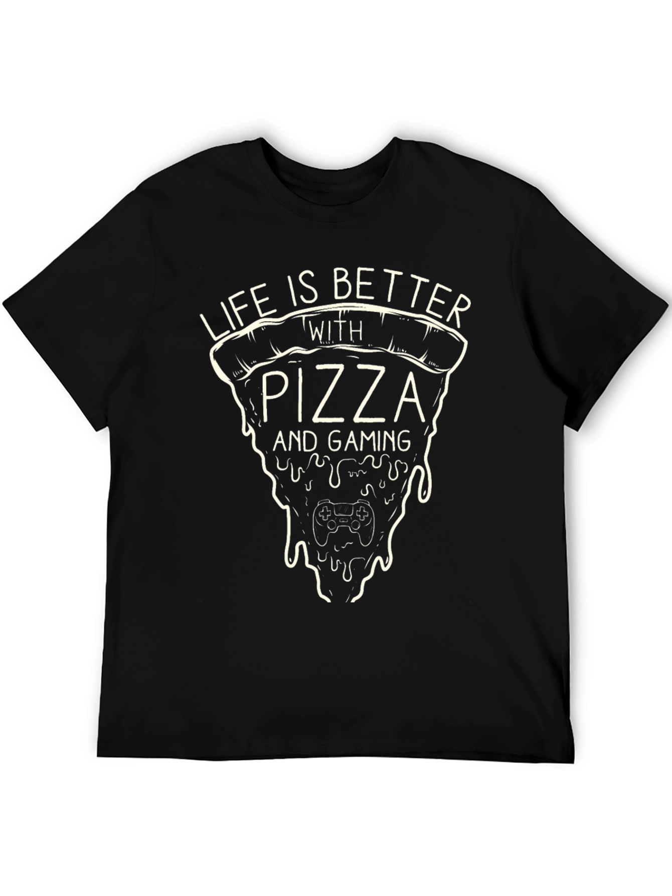 Pizza & Gaming T-Shirt - Life is Better With