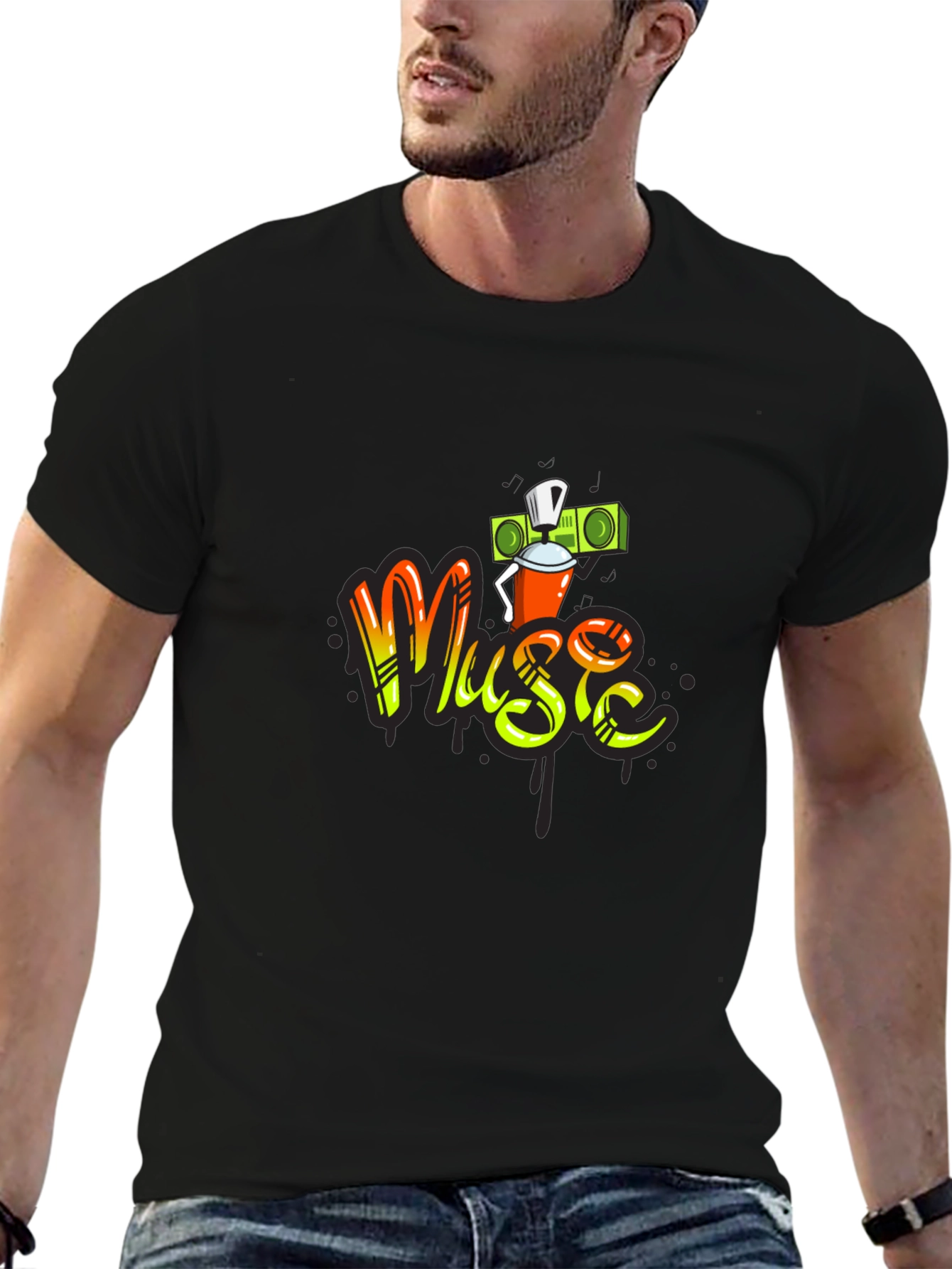 Music Graffiti T-Shirt - Urban Style Tee