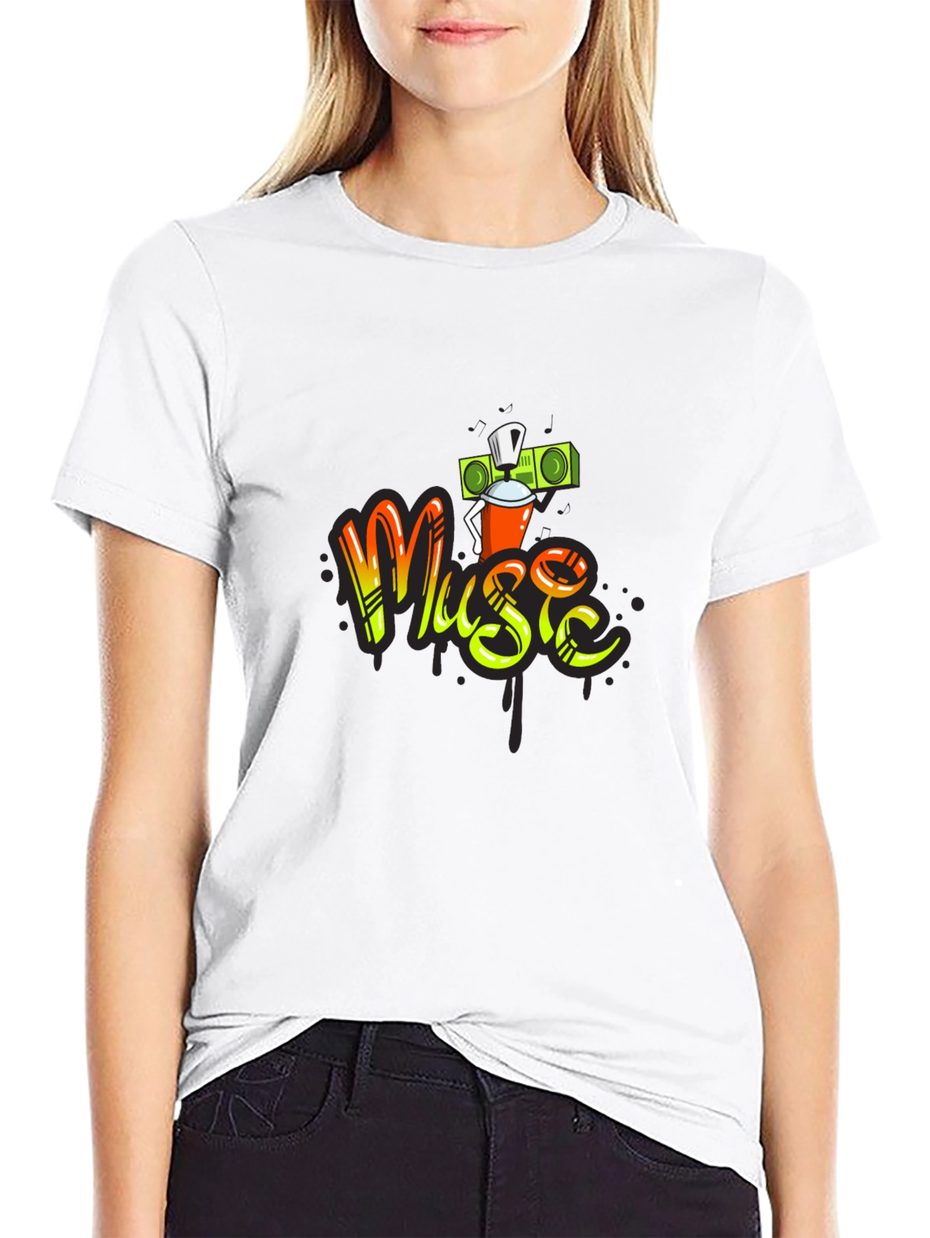 Music Graffiti T-Shirt - Urban Style Tee