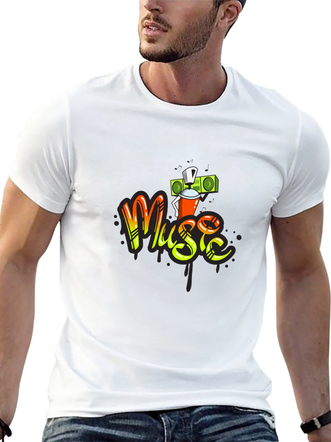 Music Graffiti T-Shirt - Urban Style Tee