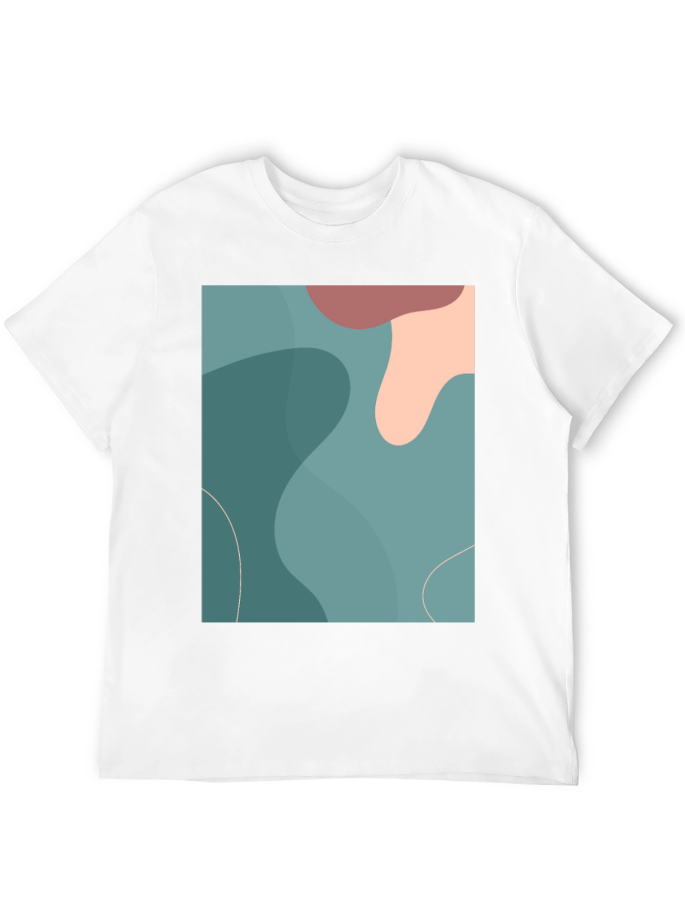 Abstract Art Graphic Tee - Modern Casual Shirt