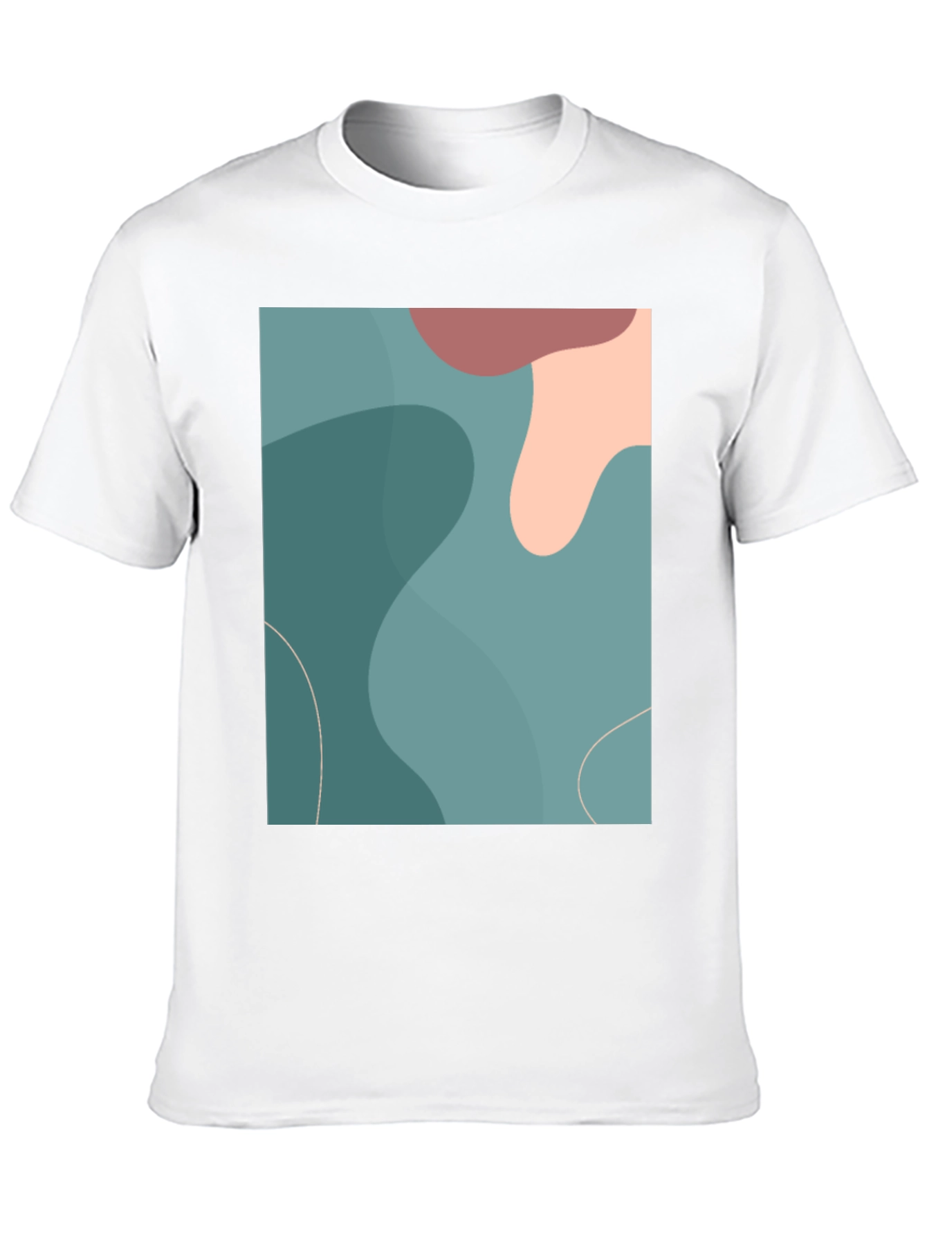 Abstract Art Graphic Tee - Modern Casual Shirt