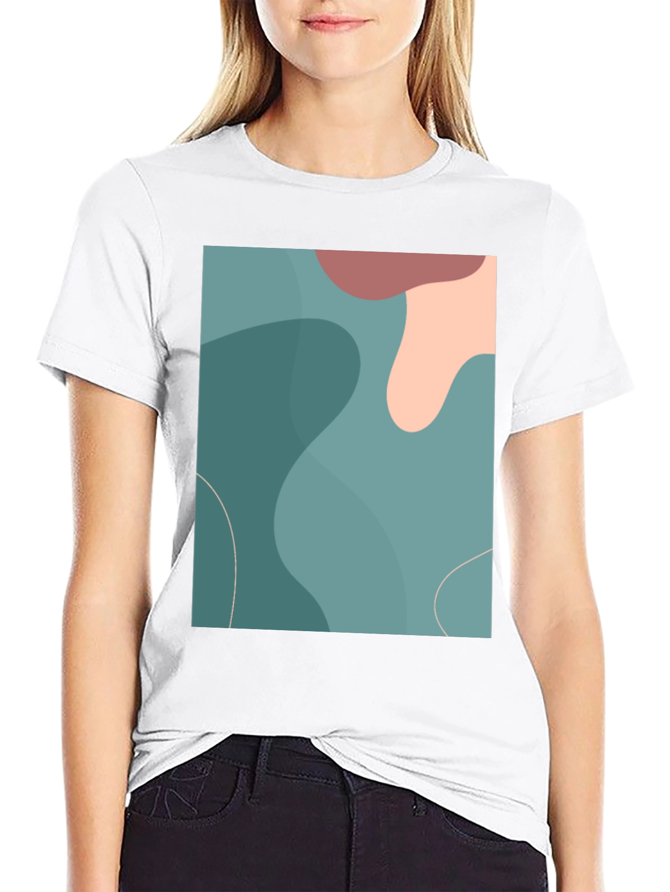 Abstract Art Graphic Tee - Modern Casual Shirt