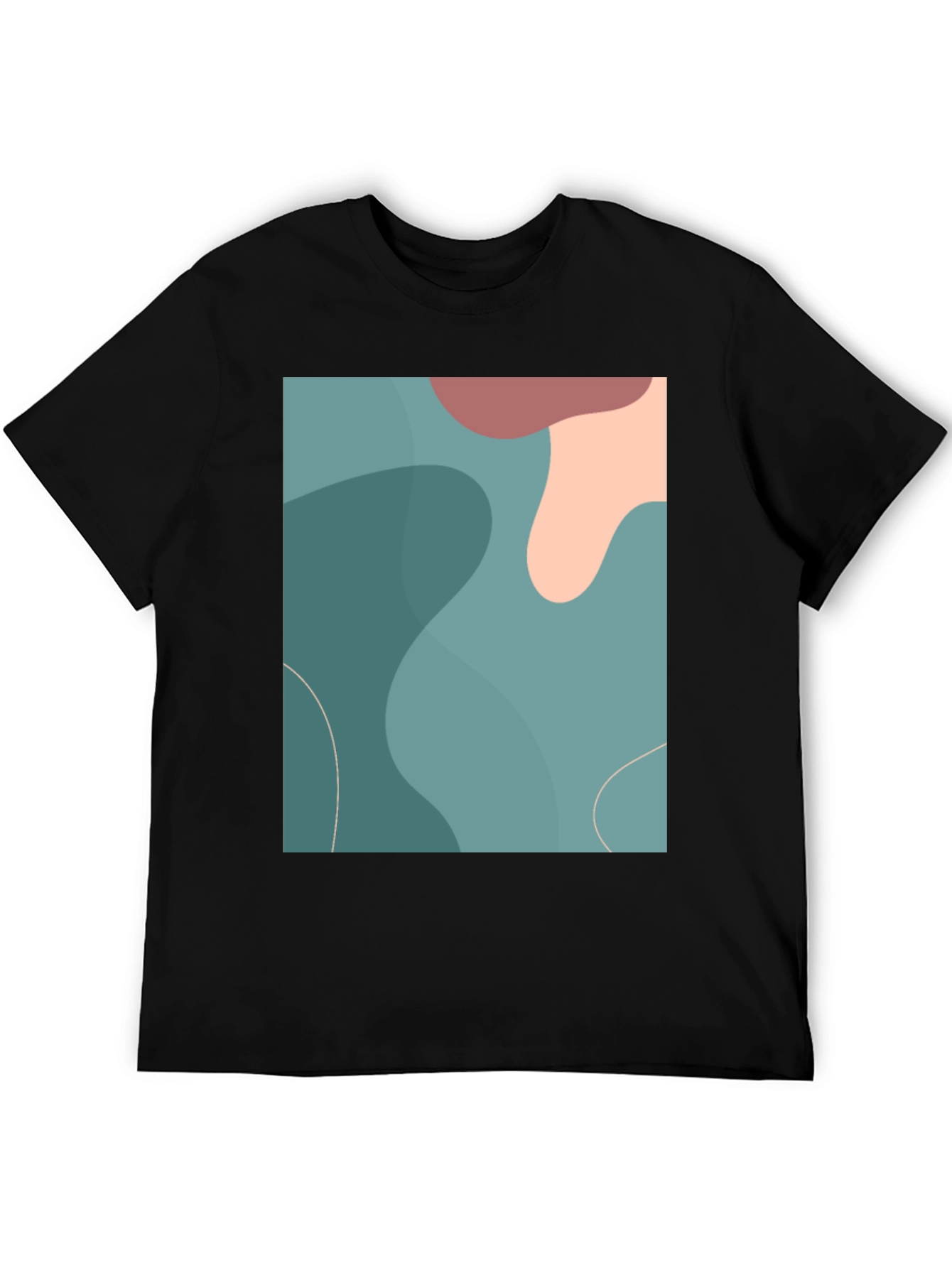 Abstract Art Graphic Tee - Modern Casual Shirt