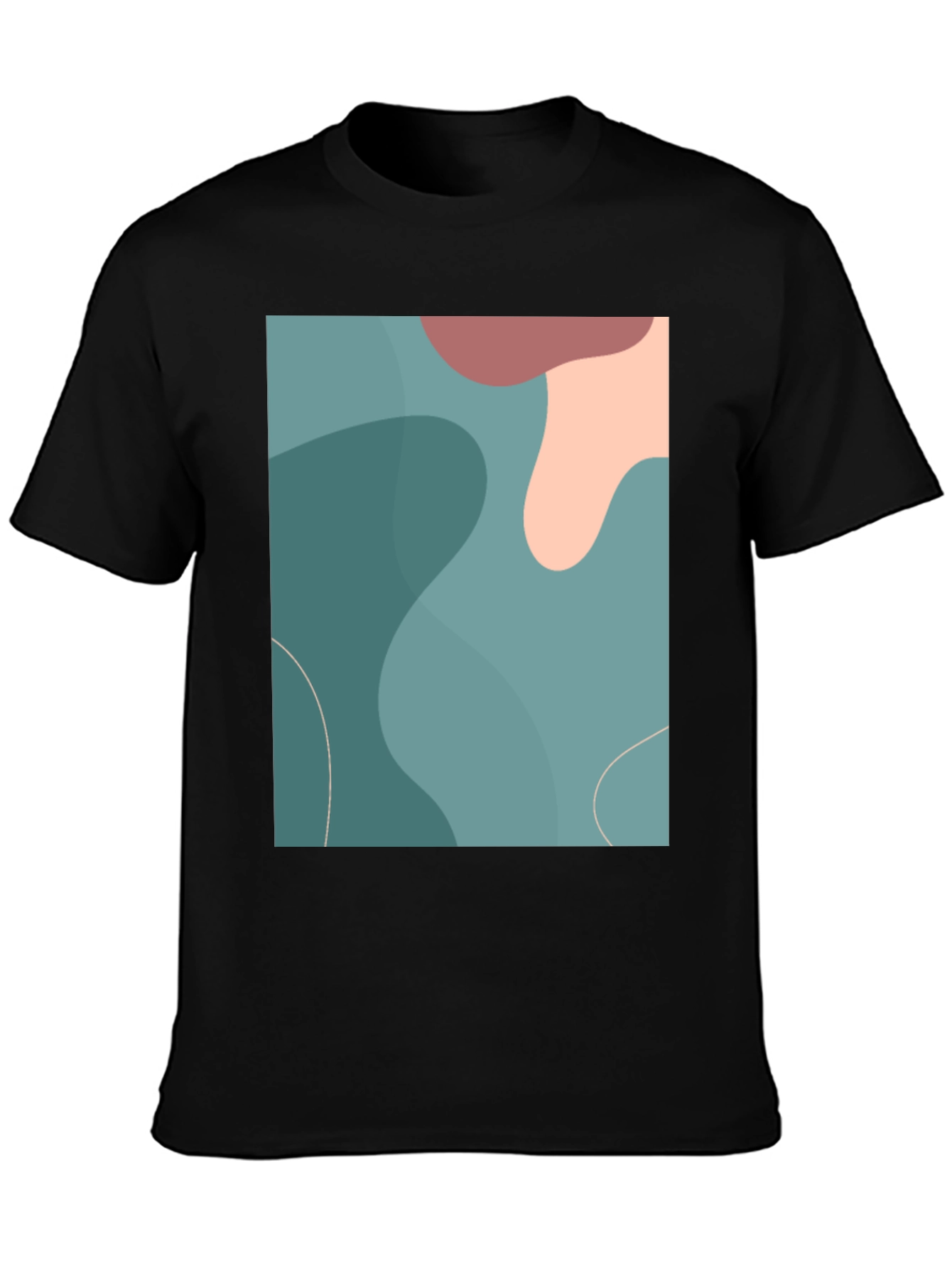 Abstract Art Graphic Tee - Modern Casual Shirt