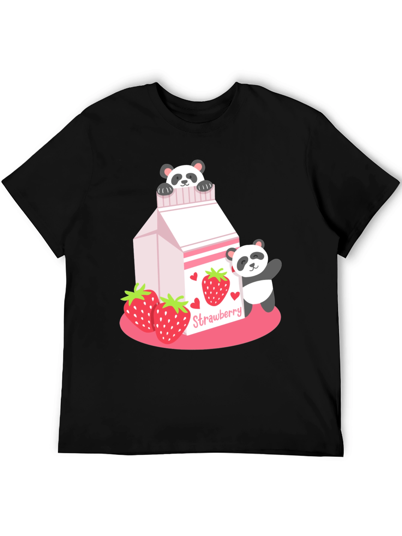 Strawberry Panda Milk Graphic Tee