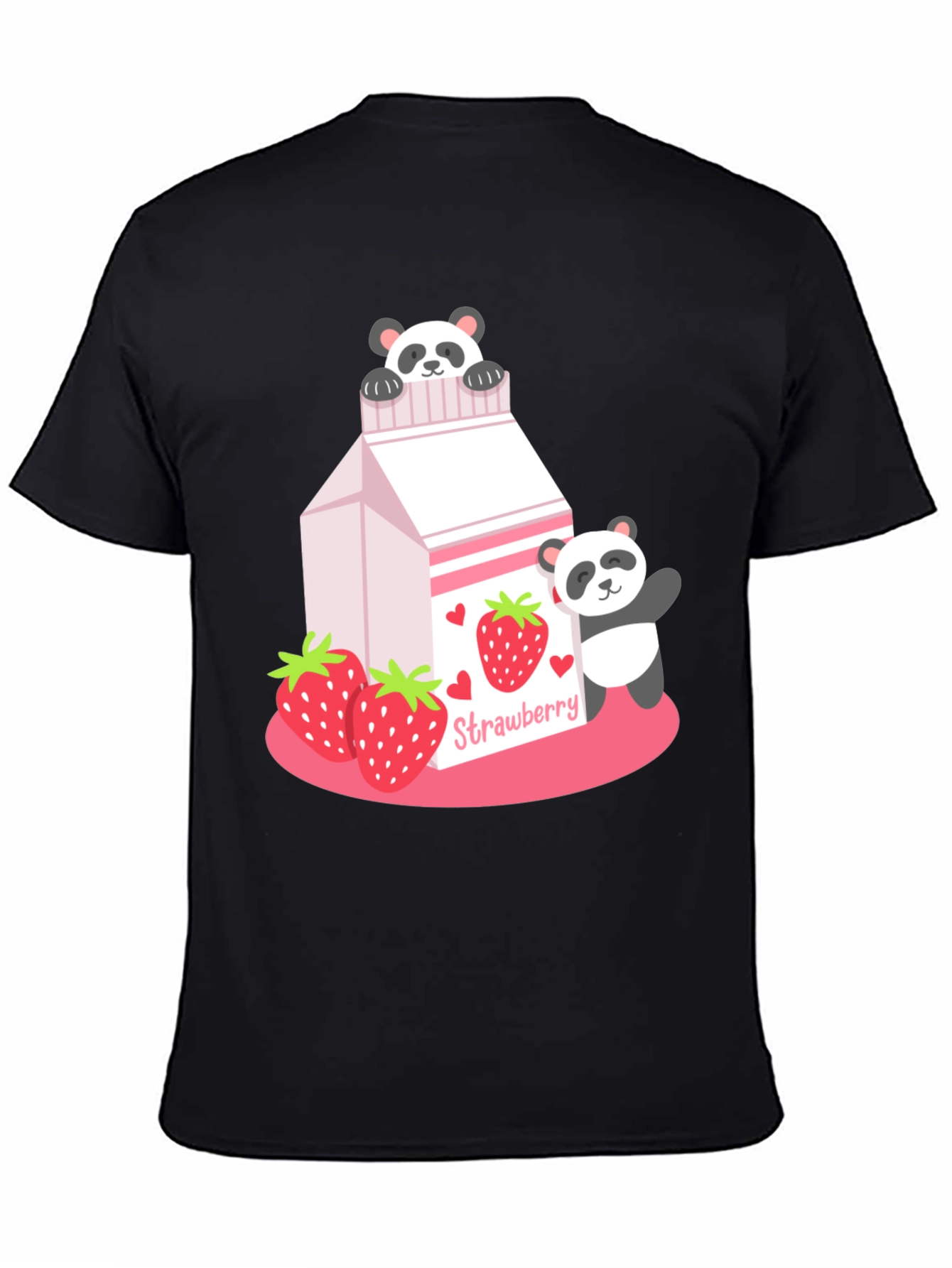 Strawberry Panda Milk Graphic Tee