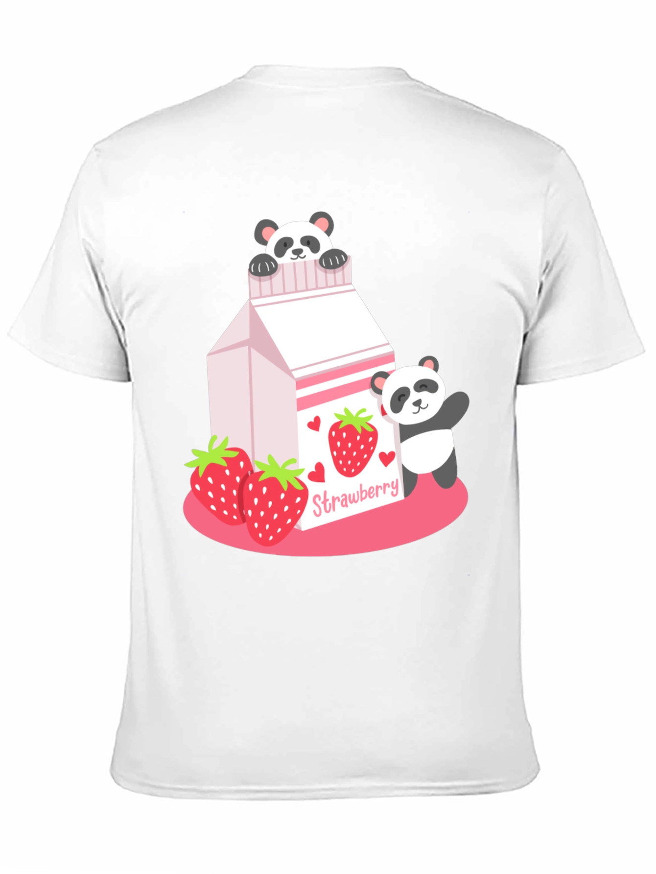 Strawberry Panda Milk Graphic Tee